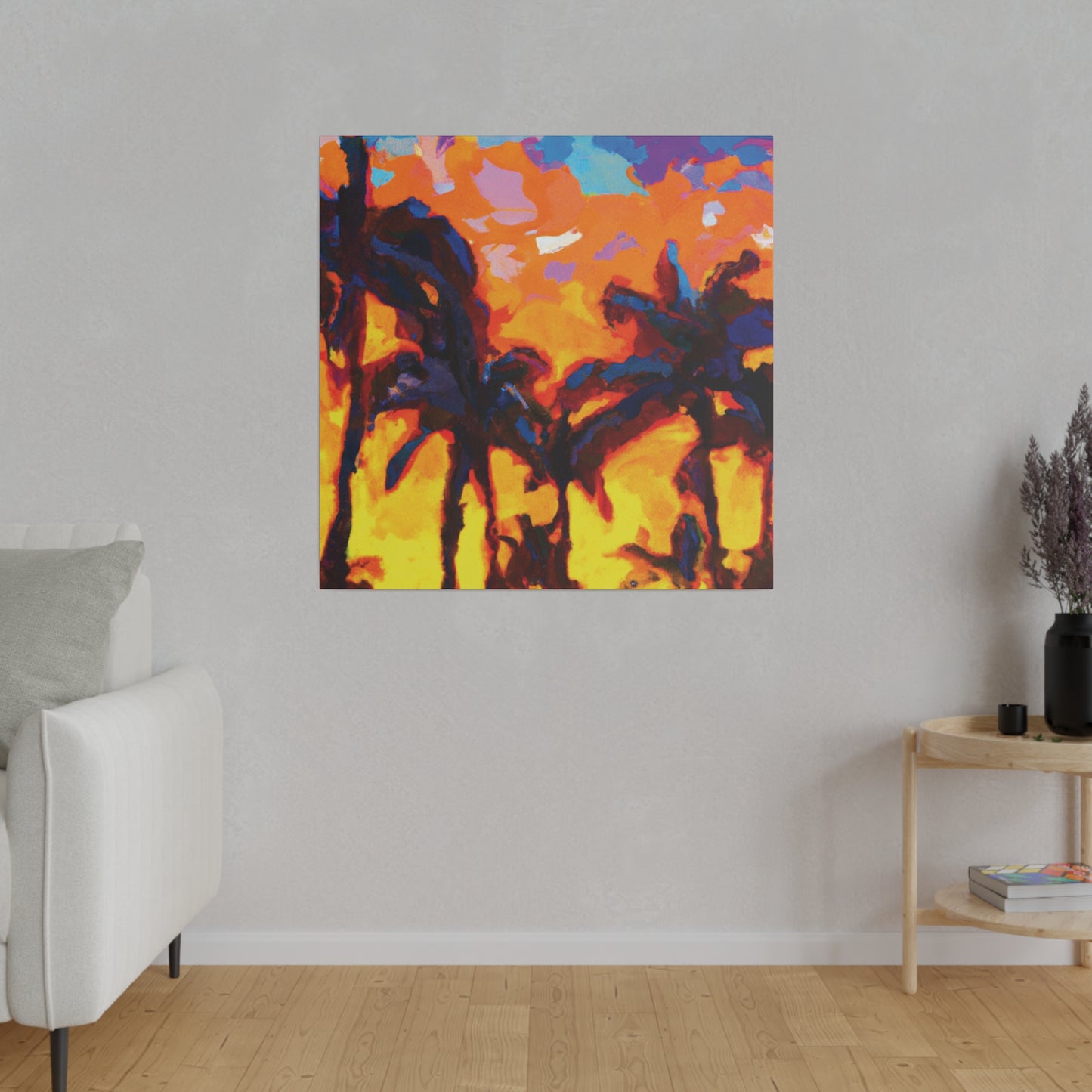 5533Y - Miami Beach Sunset Painting Print | Miami | Beach | Sunset | Poster | Home Decor | Wall Art | Canvas