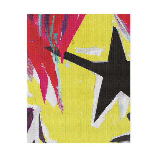 8768M - Rockstar Painting Print | Face | Abstract | Poster | Home Decor | Wall Art | Music Art | Canvas