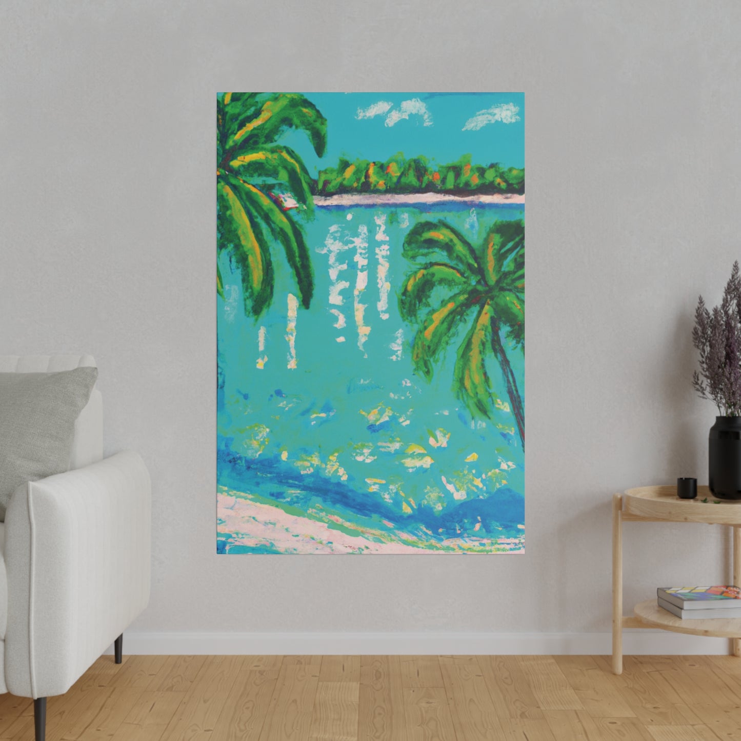 6412Q - Bahamas Ocean Painting Print | Bahamas | Ocean | Beach | Poster | Home Decor | Wall Art | Canvas