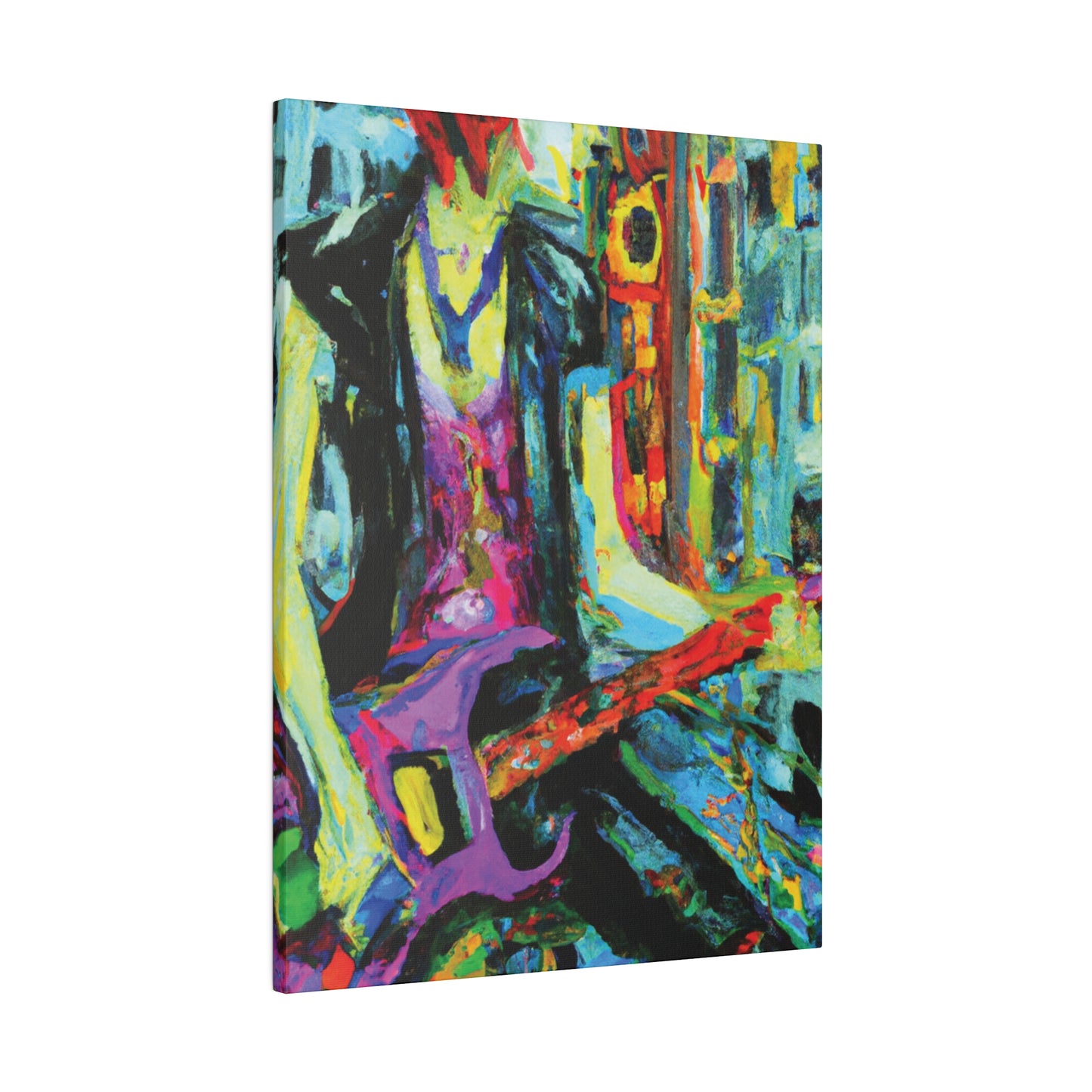 6863V - Rockstar Oil Painting Style Print | Poster | Home Decor | Wall Art | Music Art | Canvas