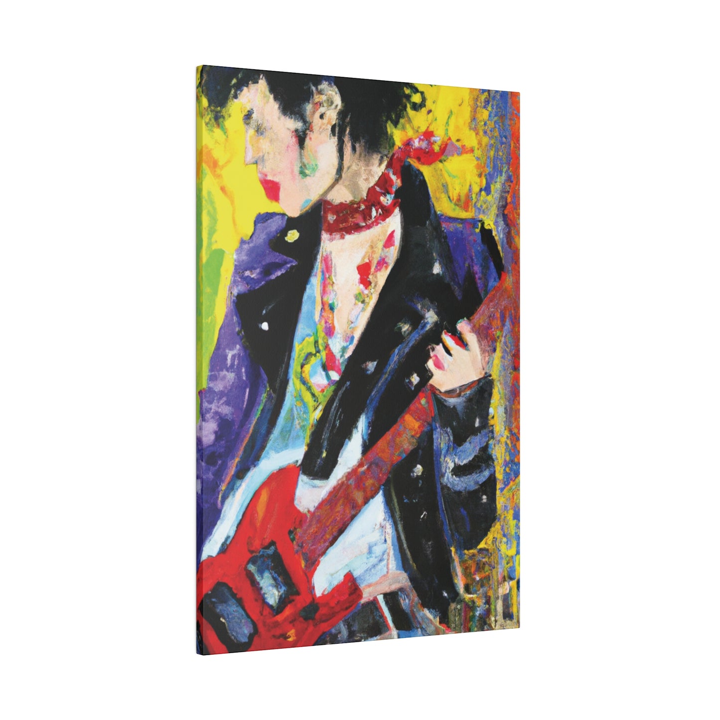 4600X - Rockstar Oil Painting Style Print | Poster | Home Decor | Wall Art | Music Art | Canvas