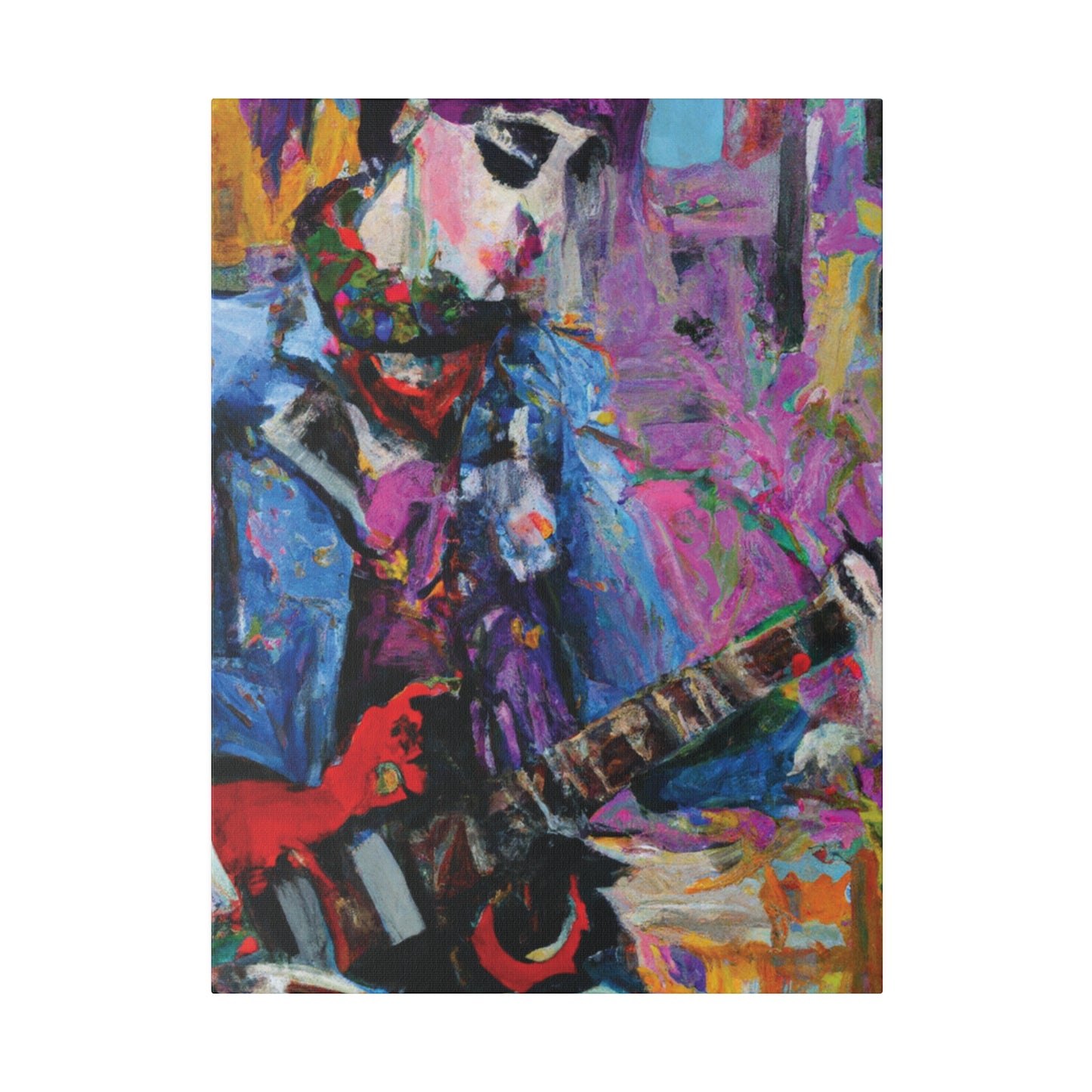 9210O - Rockstar Oil Painting Style Print | Poster | Home Decor | Wall Art | Music Art | Canvas