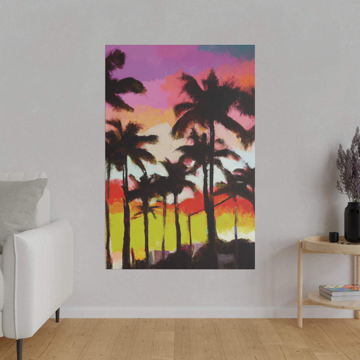 2187U - Miami Beach Sunset Painting Print | Miami | Beach | Sunset | Poster | Home Decor | Wall Art | Canvas