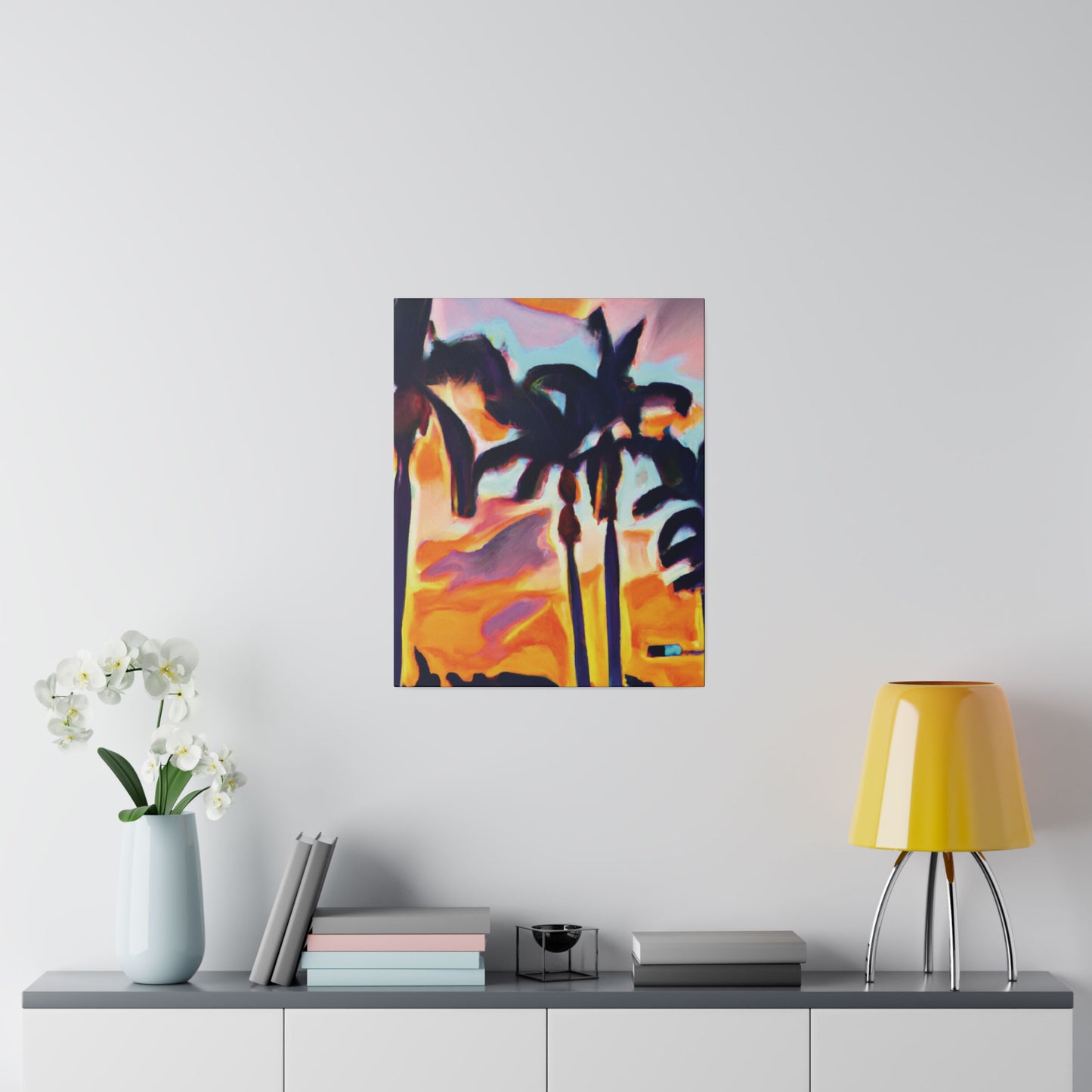 9435K - Miami Beach Sunset Painting Print | Miami | Beach | Sunset | Poster | Home Decor | Wall Art | Canvas