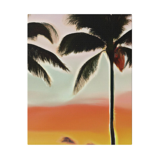 8646K - Miami Beach Sunset Painting Print | Miami | Beach | Sunset | Poster | Home Decor | Wall Art | Canvas