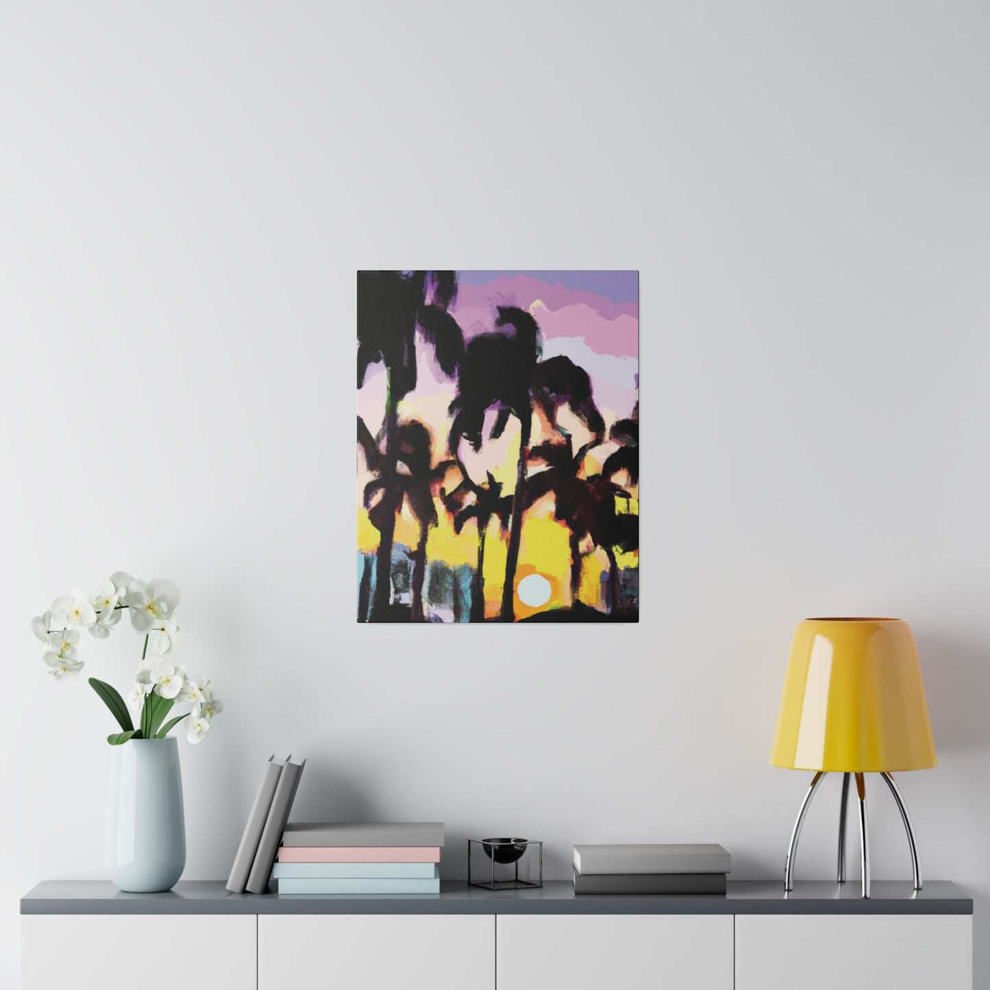 5231Y - Miami Beach Sunset Painting Print | Miami | Beach | Sunset | Poster | Home Decor | Wall Art | Canvas