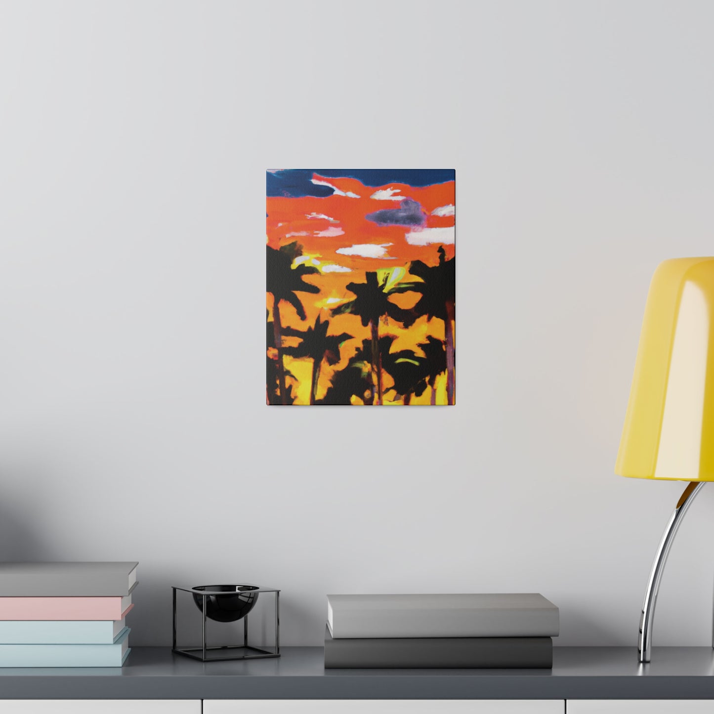 8206A - Miami Beach Sunset Painting Print | Miami | Beach | Sunset | Poster | Home Decor | Wall Art | Canvas