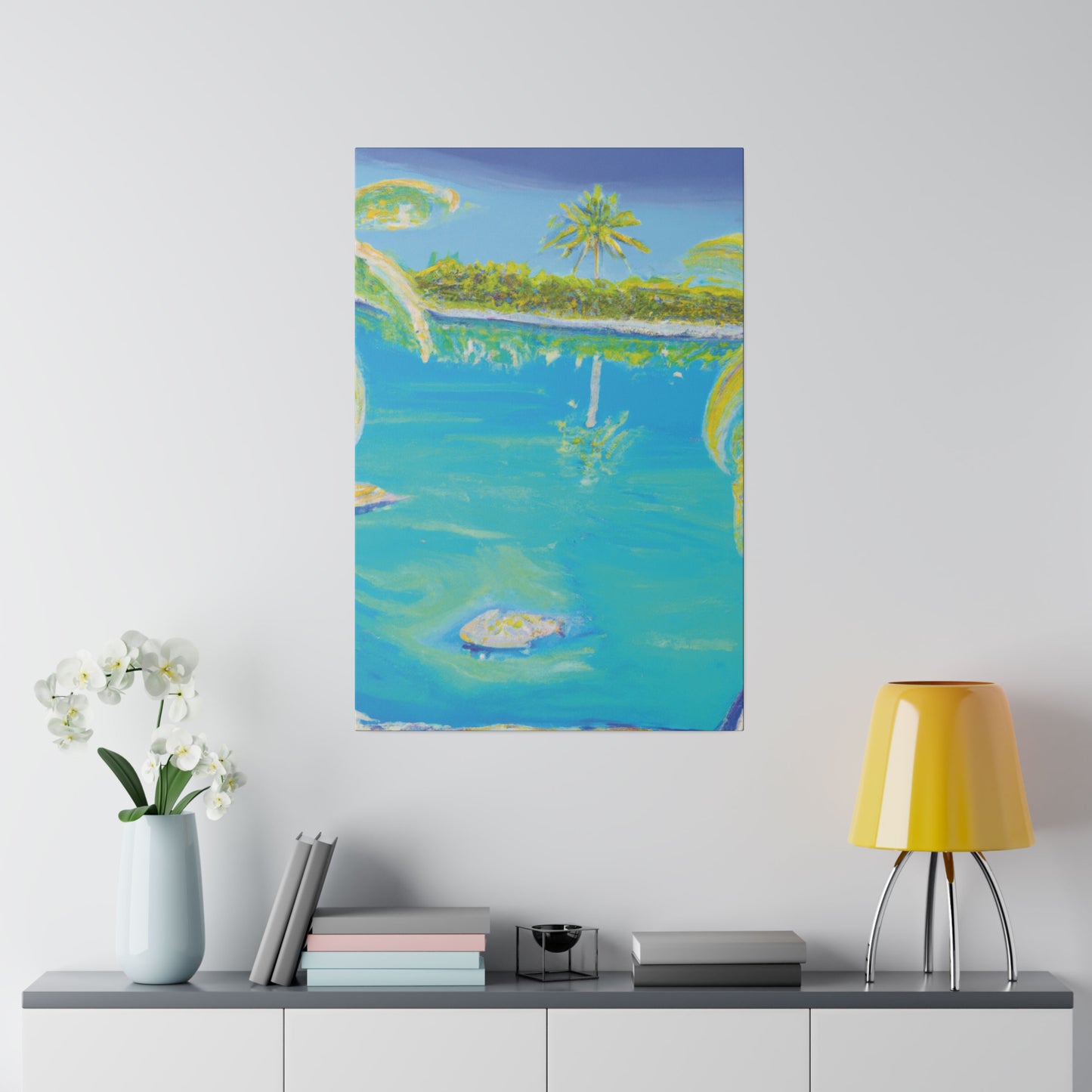 9546V - Bahamas Ocean Painting Print | Bahamas | Ocean | Beach | Poster | Home Decor | Wall Art | Canvas