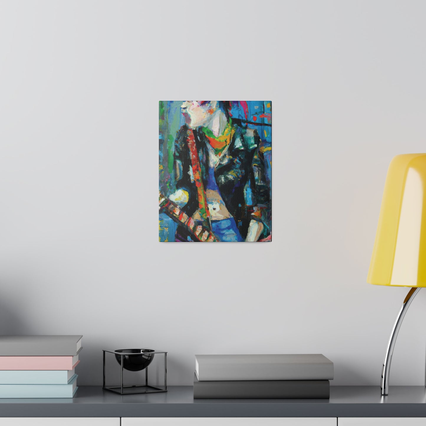 3601F - Rockstar Oil Painting Style Print | Poster | Home Decor | Wall Art | Music Art | Canvas