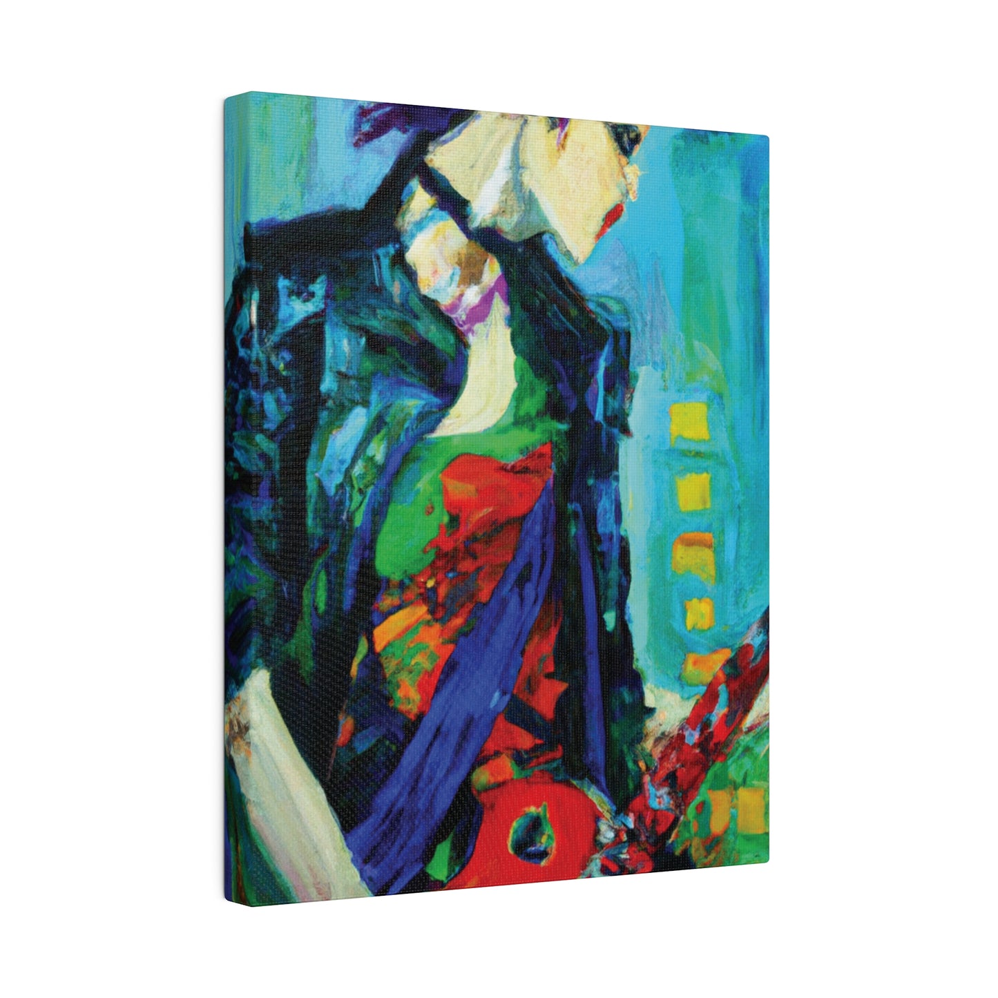 6756O - Rockstar Oil Painting Style Print | Poster | Home Decor | Wall Art | Music Art | Canvas