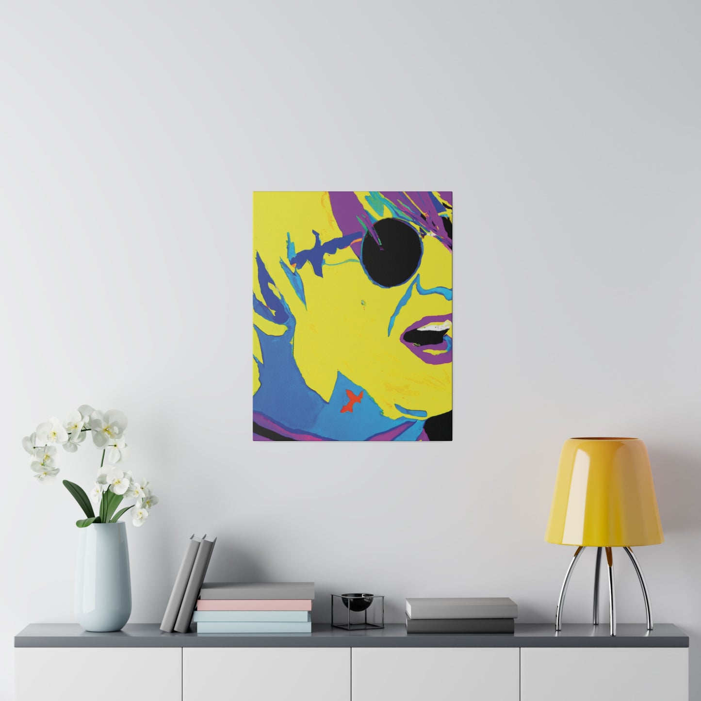 8129K - Rockstar Painting Print | Face | Abstract | Poster | Home Decor | Wall Art | Music Art | Canvas