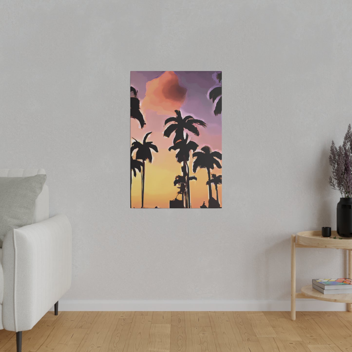 7792Z - Miami Beach Sunset Painting Print | Miami | Beach | Sunset | Poster | Home Decor | Wall Art | Canvas