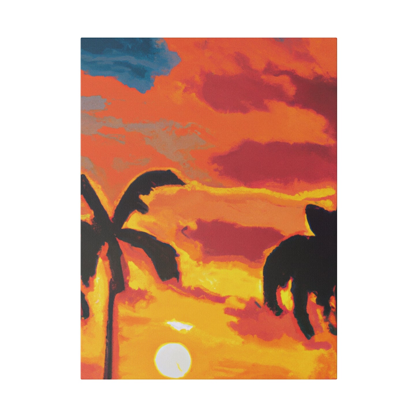 497L - Miami Beach Sunset Painting Print | Miami | Beach | Sunset | Poster | Home Decor | Wall Art | Canvas