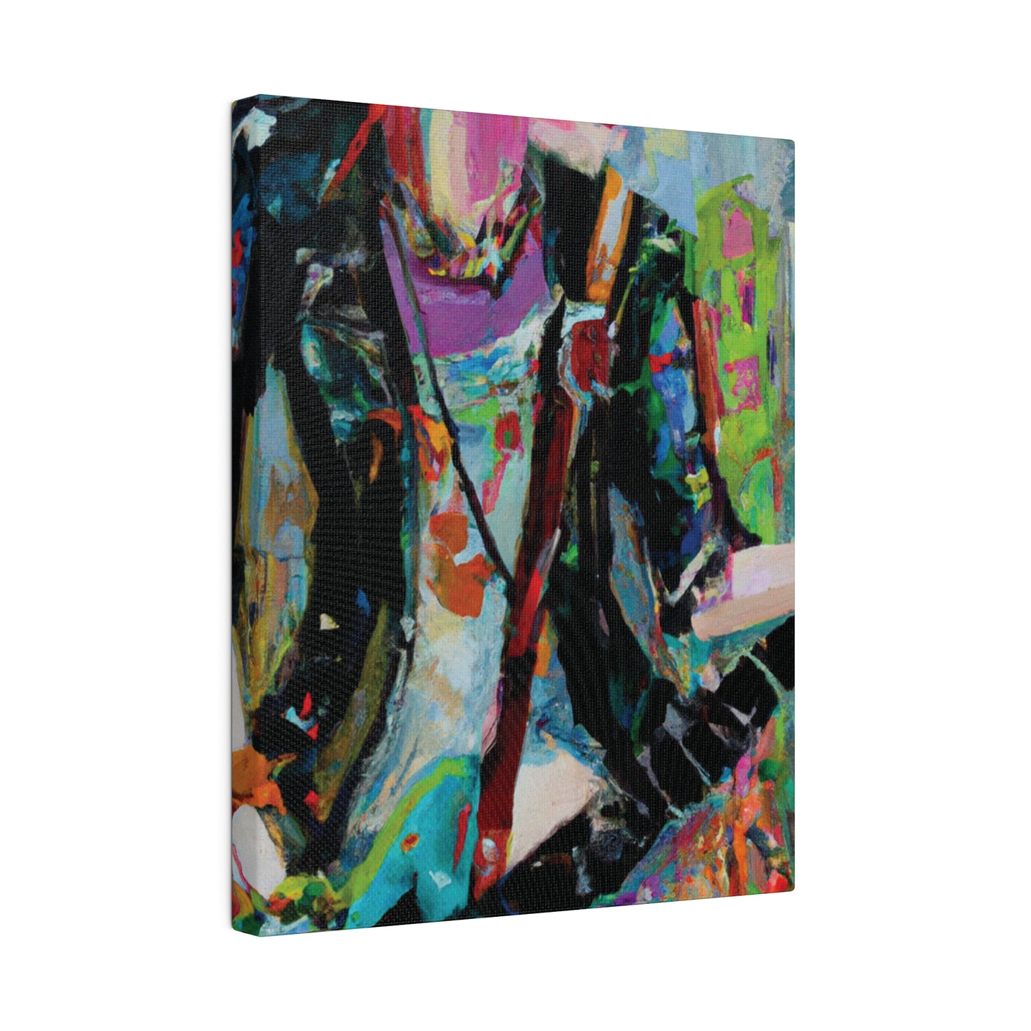 745O - Rockstar Oil Painting Style Print | Poster | Home Decor | Wall Art | Music Art | Canvas