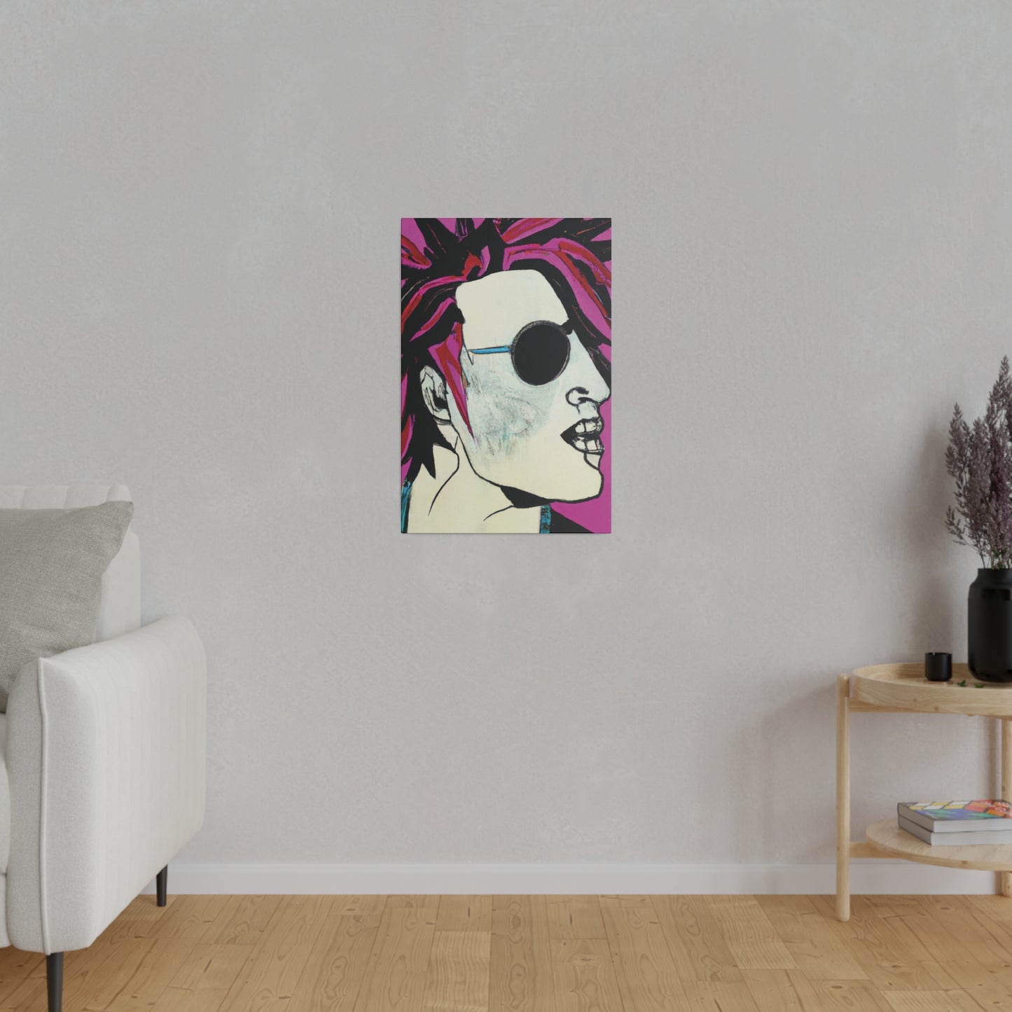 8159X - Rockstar Painting Print | Face | Abstract | Poster | Home Decor | Wall Art | Music Art | Canvas