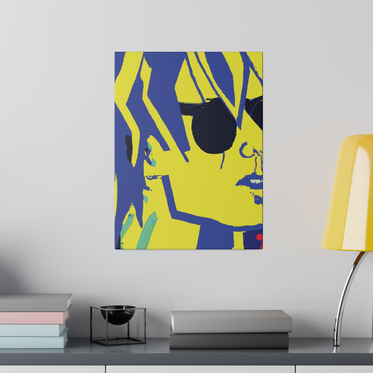 5225U - Rockstar Painting Print | Face | Abstract | Poster | Home Decor | Wall Art | Music Art | Canvas