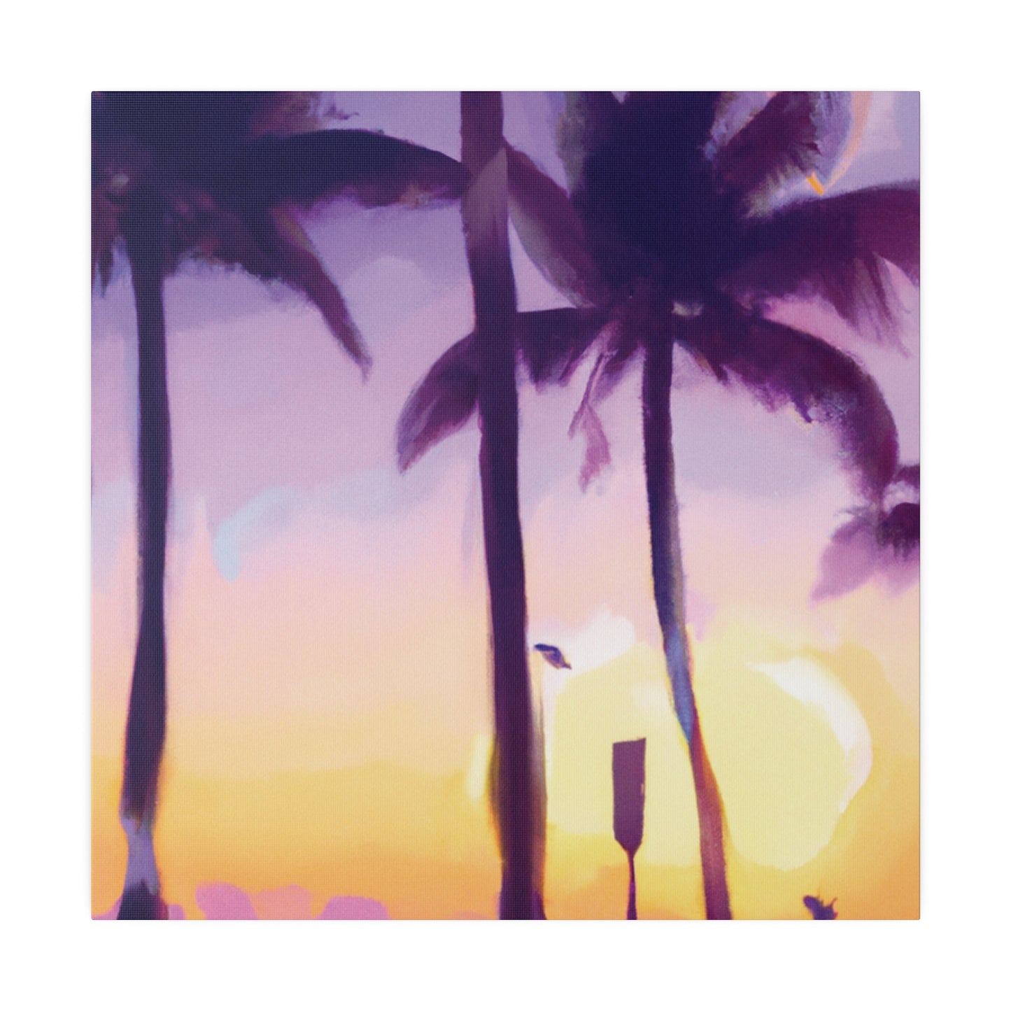 6137G - Miami Beach Sunset Painting Print | Miami | Beach | Sunset | Poster | Home Decor | Wall Art | Canvas