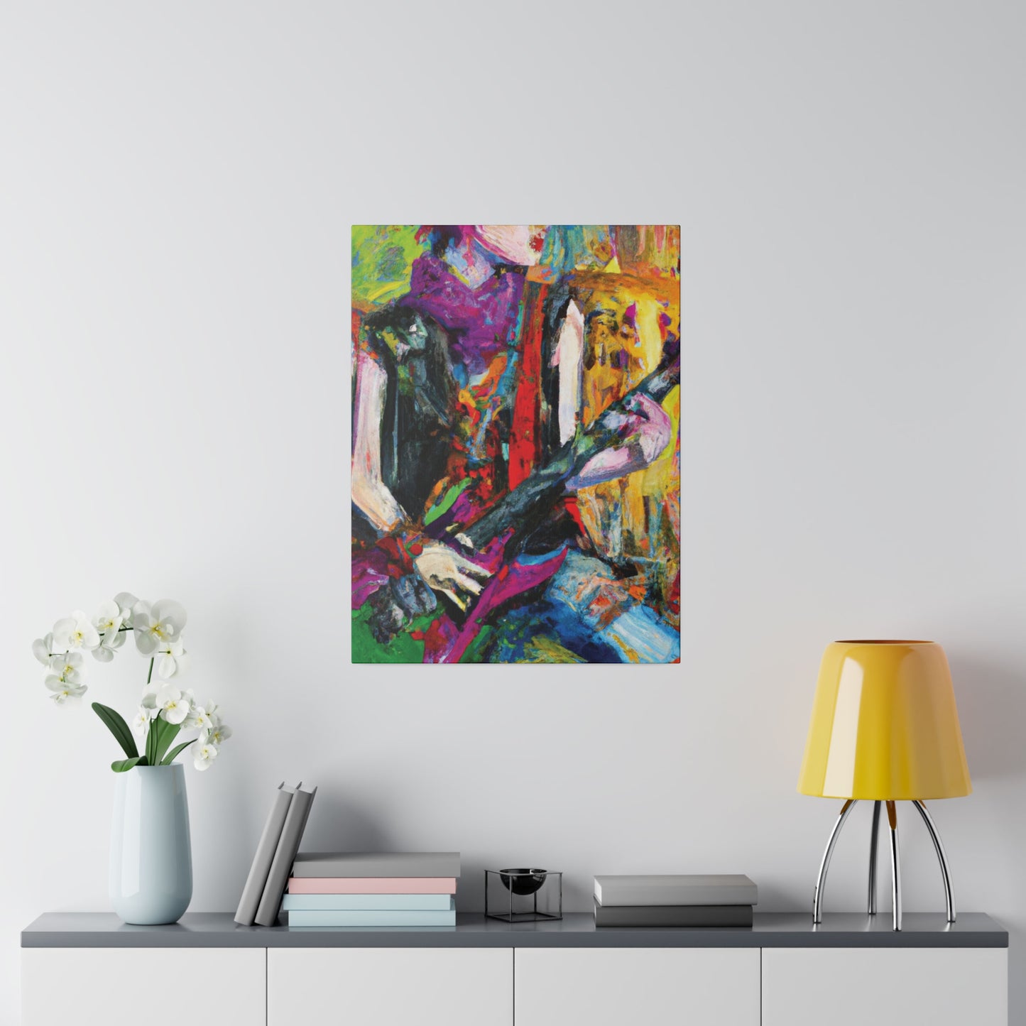 3088A - Rockstar Oil Painting Style Print | Poster | Home Decor | Wall Art | Music Art | Canvas