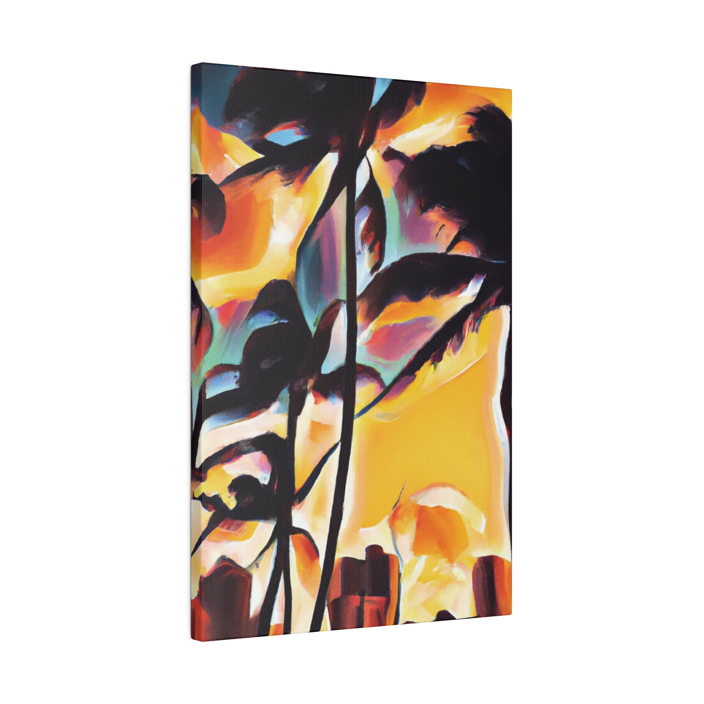 7343H - Miami Beach Sunset Painting Print | Miami | Beach | Sunset | Poster | Home Decor | Wall Art | Canvas