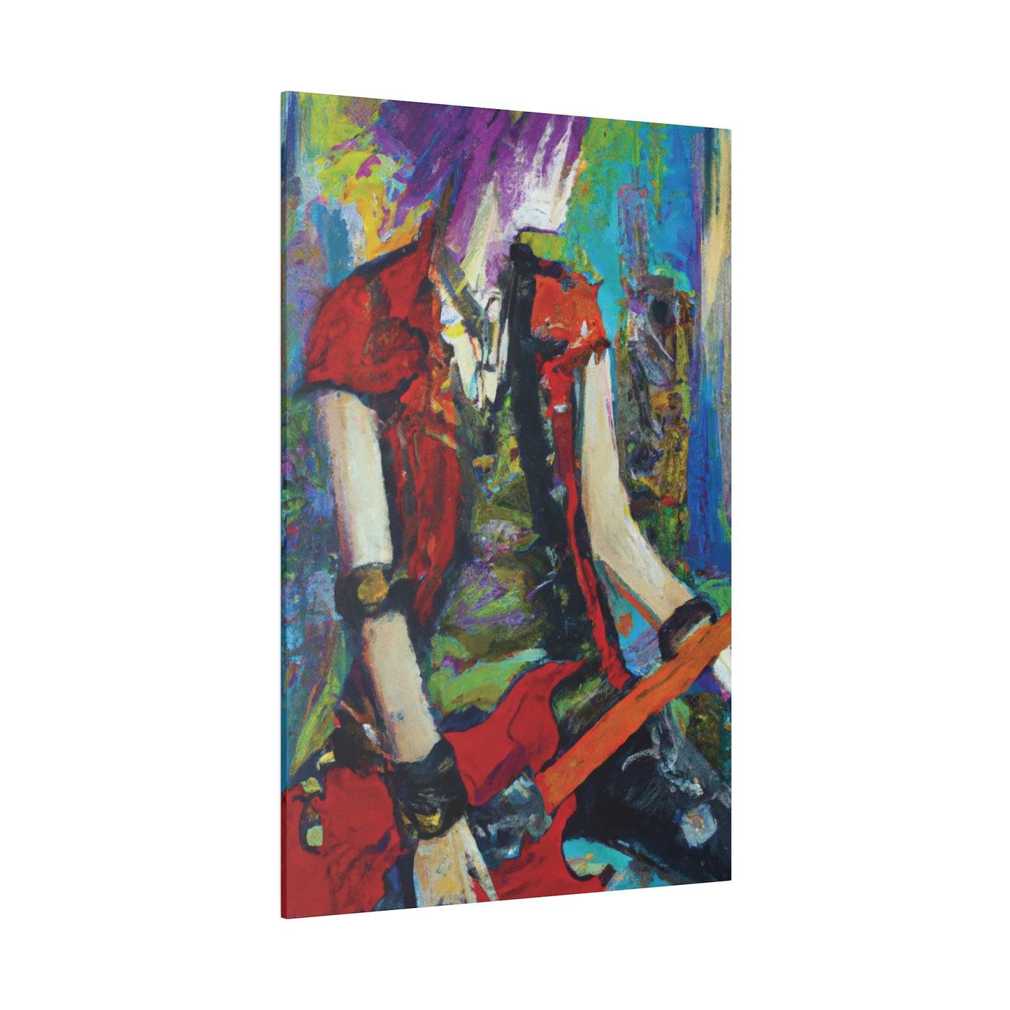 2205O - Rockstar Oil Painting Style Print | Poster | Home Decor | Wall Art | Music Art | Canvas