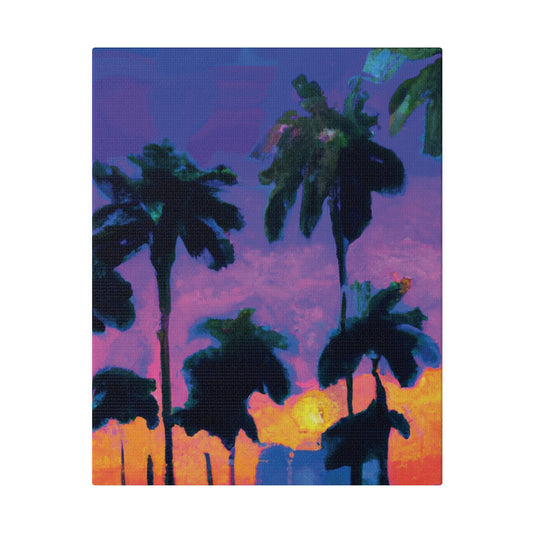 9232V - Miami Beach Sunset Painting Print | Miami | Beach | Sunset | Poster | Home Decor | Wall Art | Canvas