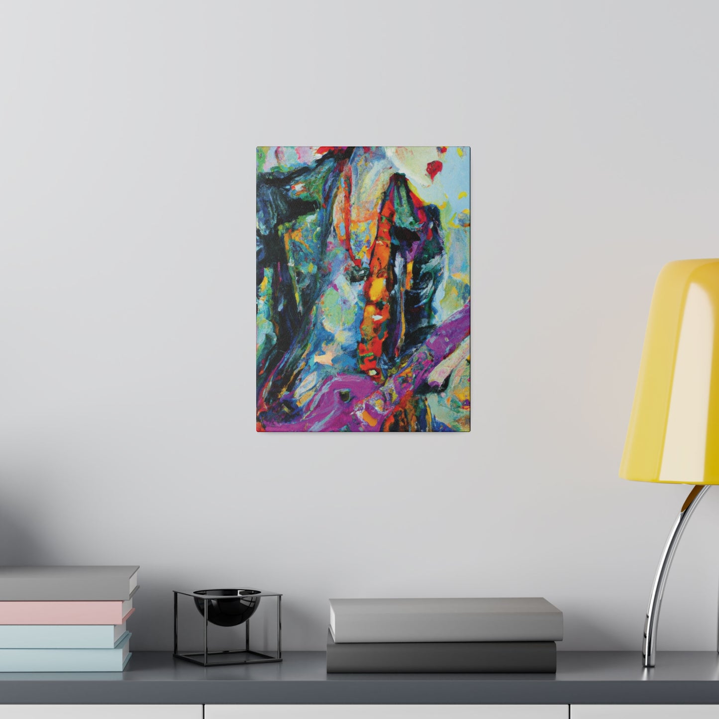 9351Q - Rockstar Oil Painting Style Print | Poster | Home Decor | Wall Art | Music Art | Canvas