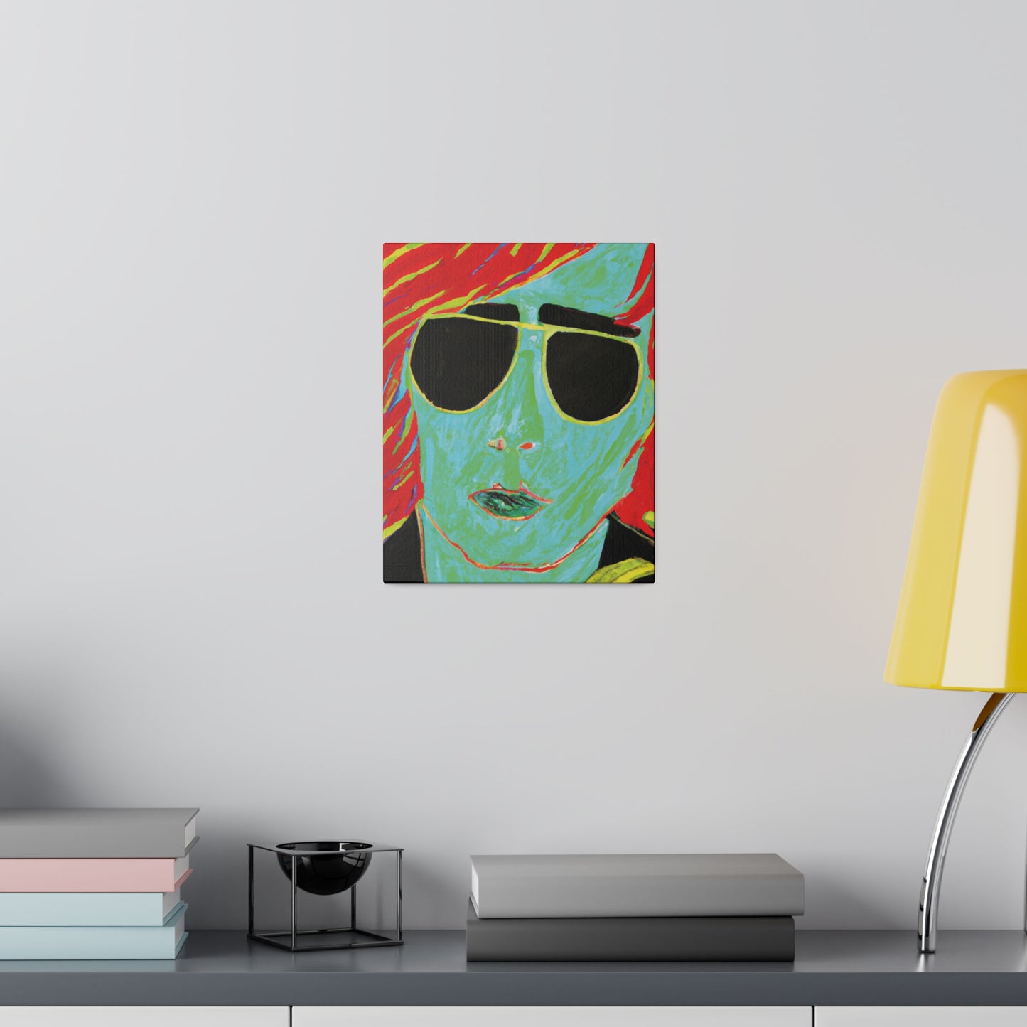 2058M - Rockstar Painting Print | Face | Abstract | Poster | Home Decor | Wall Art | Music Art | Canvas