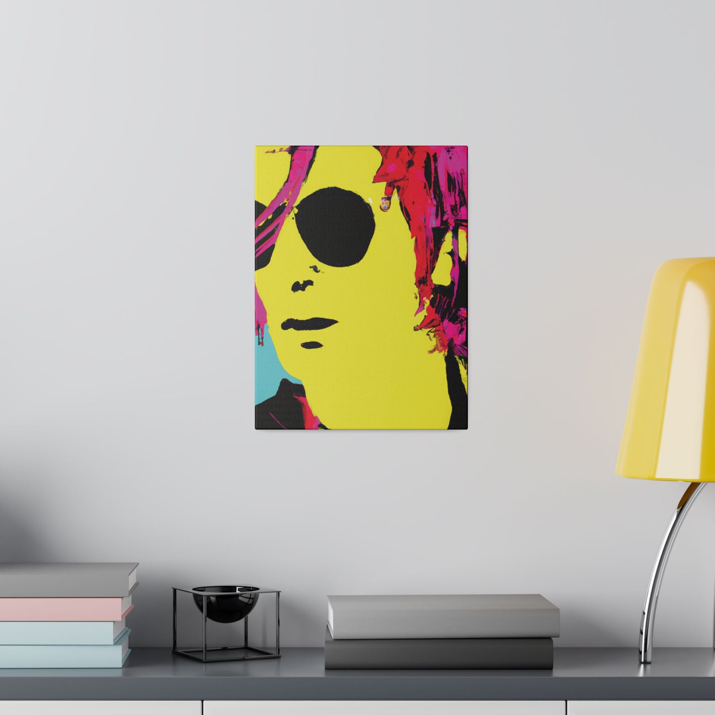 4543A - Rockstar Painting Print | Face | Abstract | Poster | Home Decor | Wall Art | Music Art | Canvas