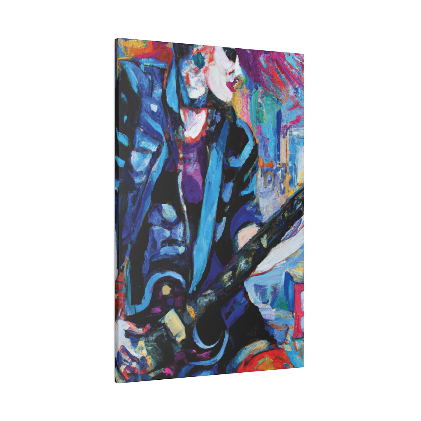 7204K - Rockstar Oil Painting Style Print | Poster | Home Decor | Wall Art | Music Art | Canvas