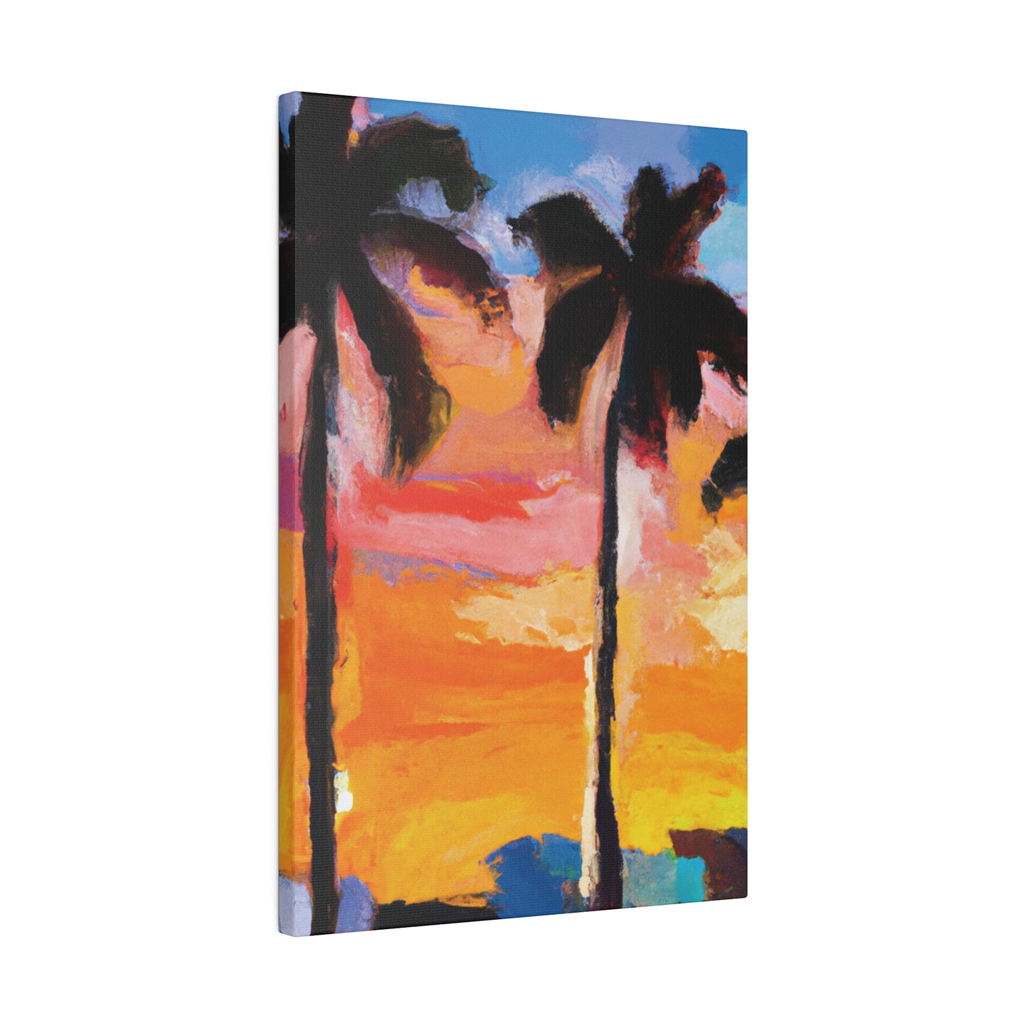 3236E - Miami Beach Sunset Painting Print | Miami | Beach | Sunset | Poster | Home Decor | Wall Art | Canvas