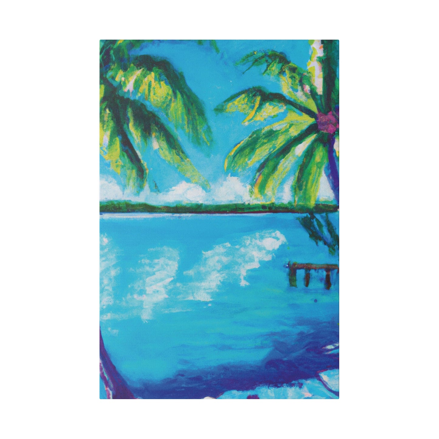 7583G - Bahamas Ocean Painting Print | Bahamas | Ocean | Beach | Poster | Home Decor | Wall Art | Canvas