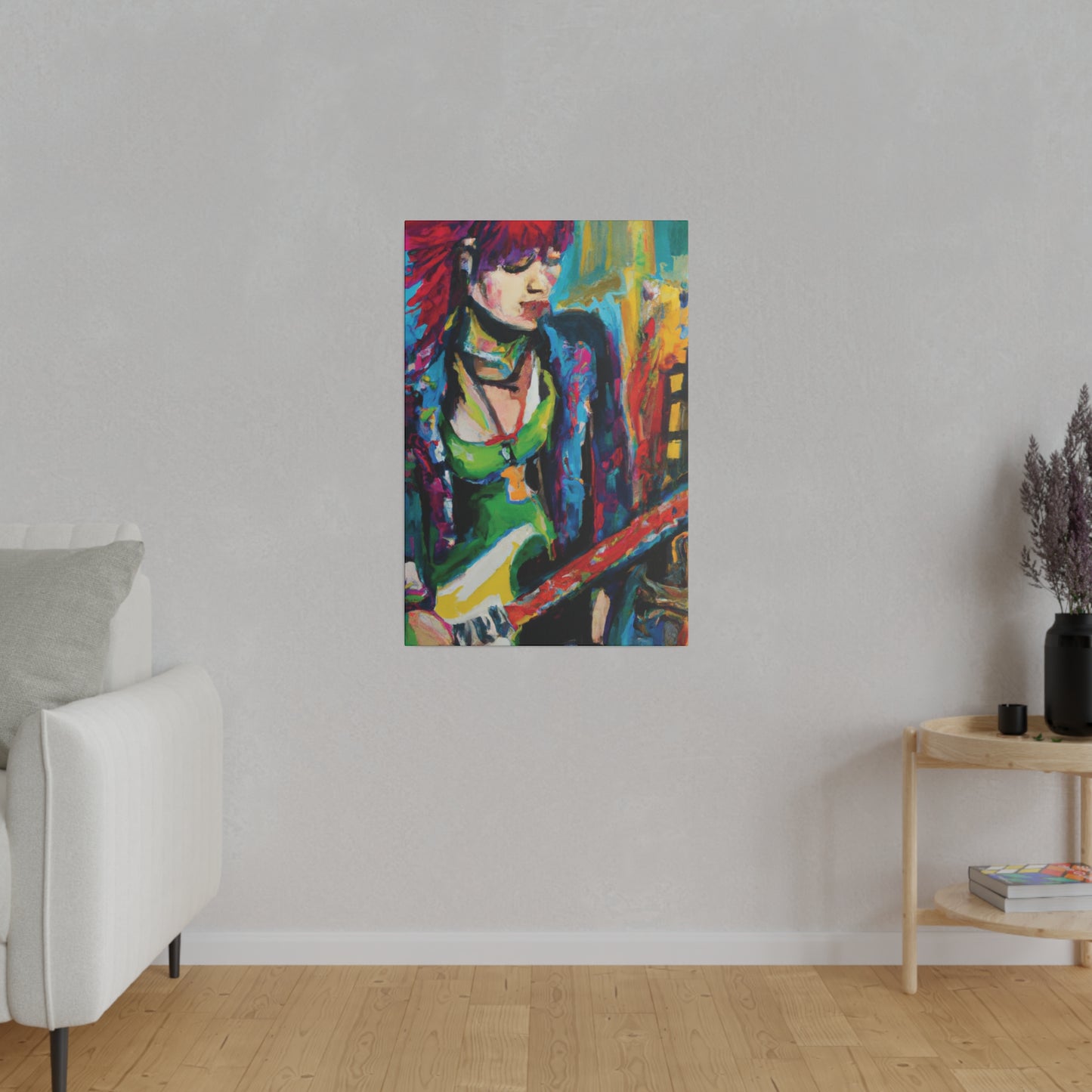 8561U - Rockstar Oil Painting Style Print | Poster | Home Decor | Wall Art | Music Art | Canvas