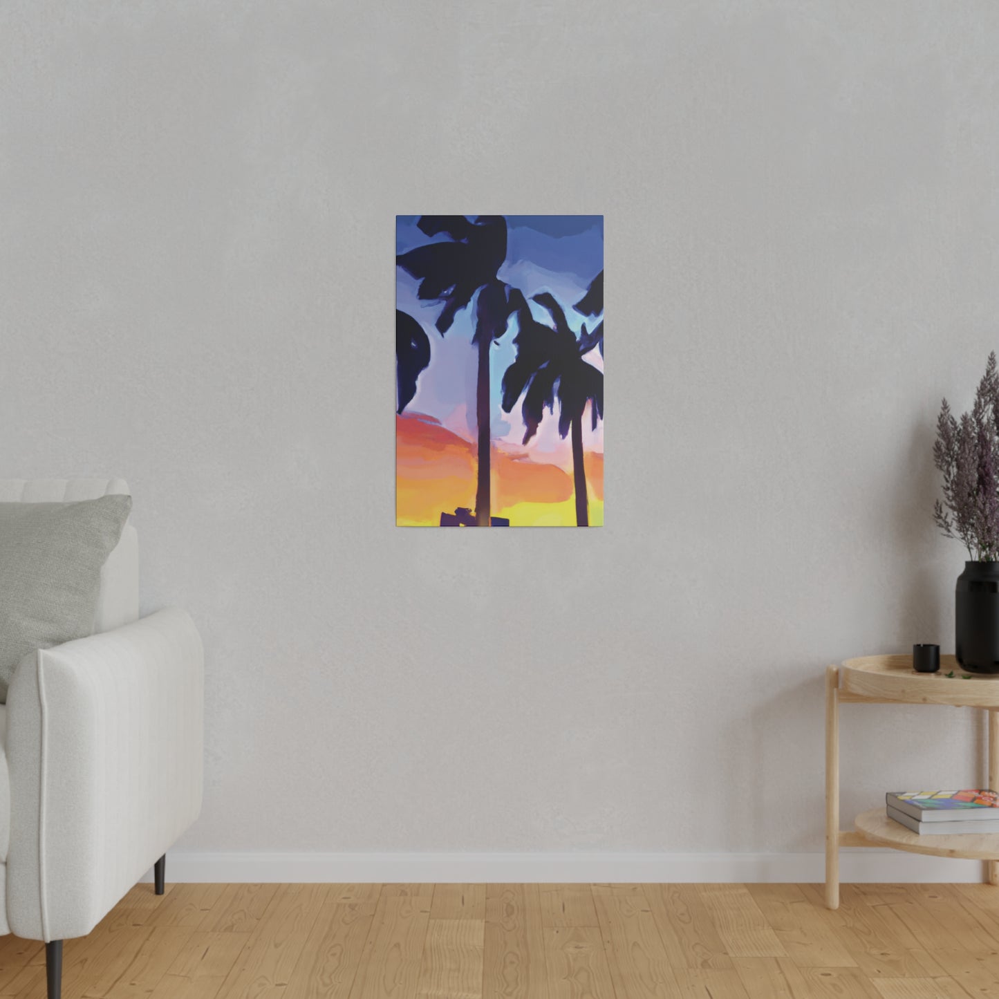 8208A - Miami Beach Sunset Painting Print | Miami | Beach | Sunset | Poster | Home Decor | Wall Art | Canvas