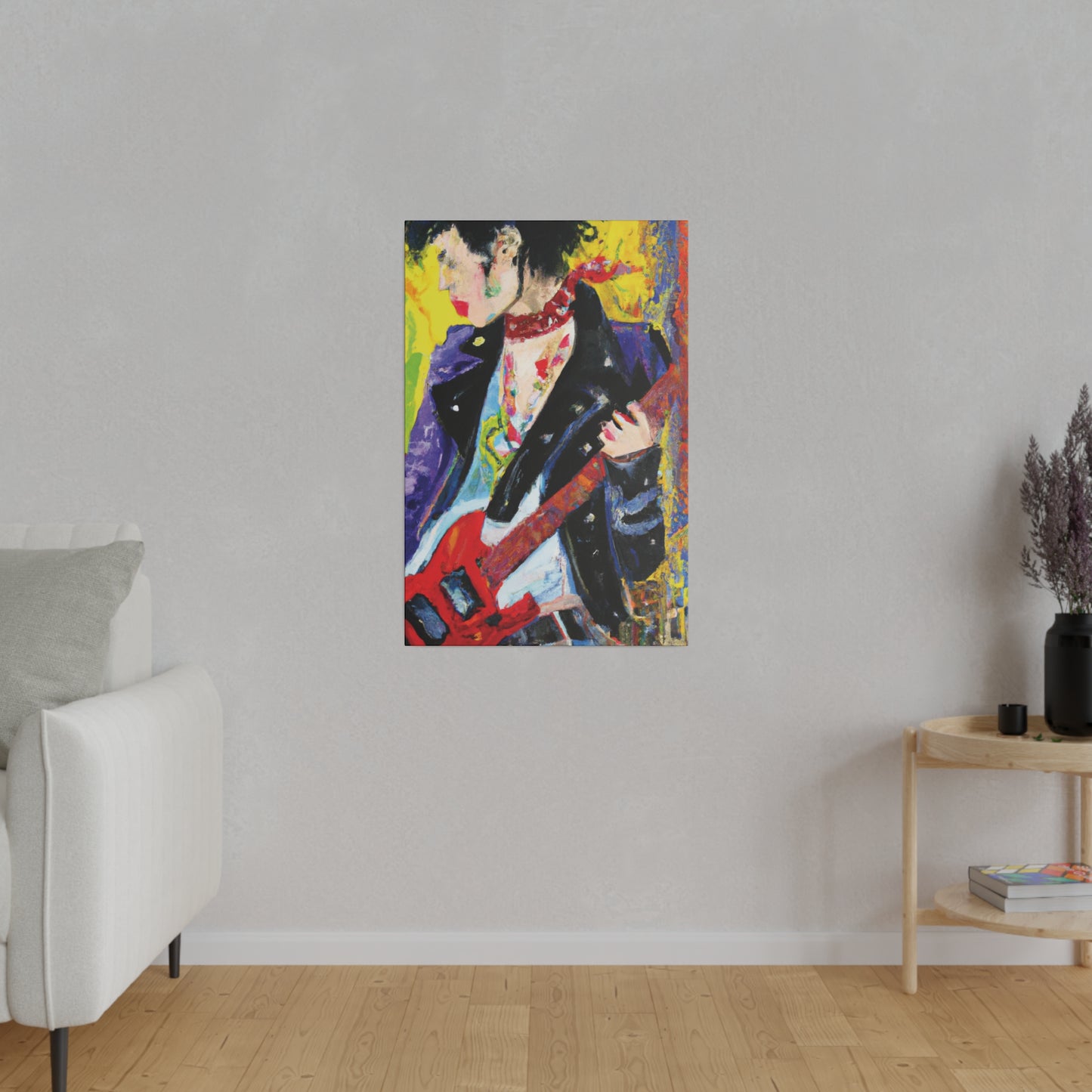 4600X - Rockstar Oil Painting Style Print | Poster | Home Decor | Wall Art | Music Art | Canvas