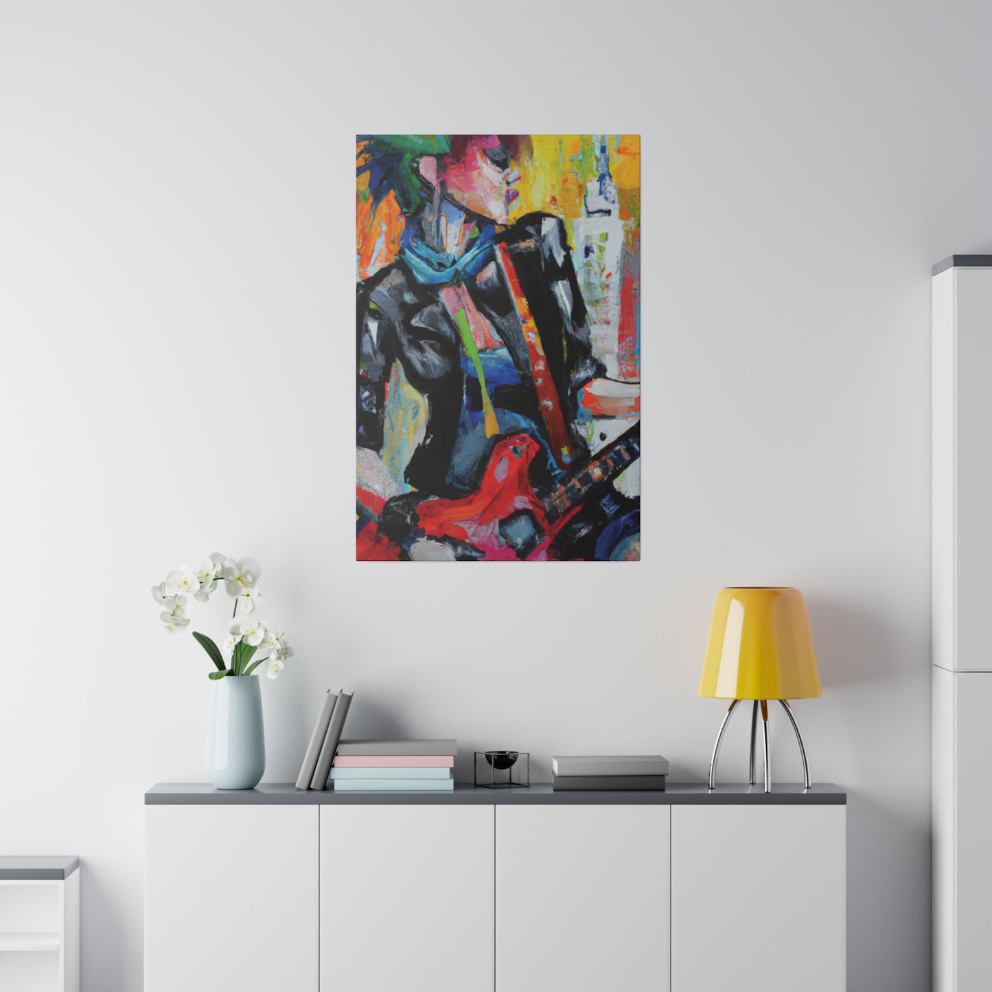 3614G - Rockstar Oil Painting Style Print | Poster | Home Decor | Wall Art | Music Art | Canvas