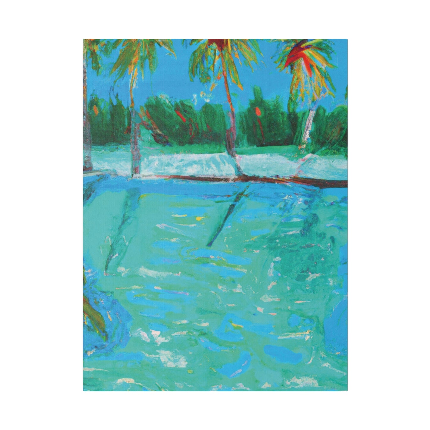 8483P - Bahamas Ocean Painting Print | Bahamas | Ocean | Beach | Poster | Home Decor | Wall Art | Canvas
