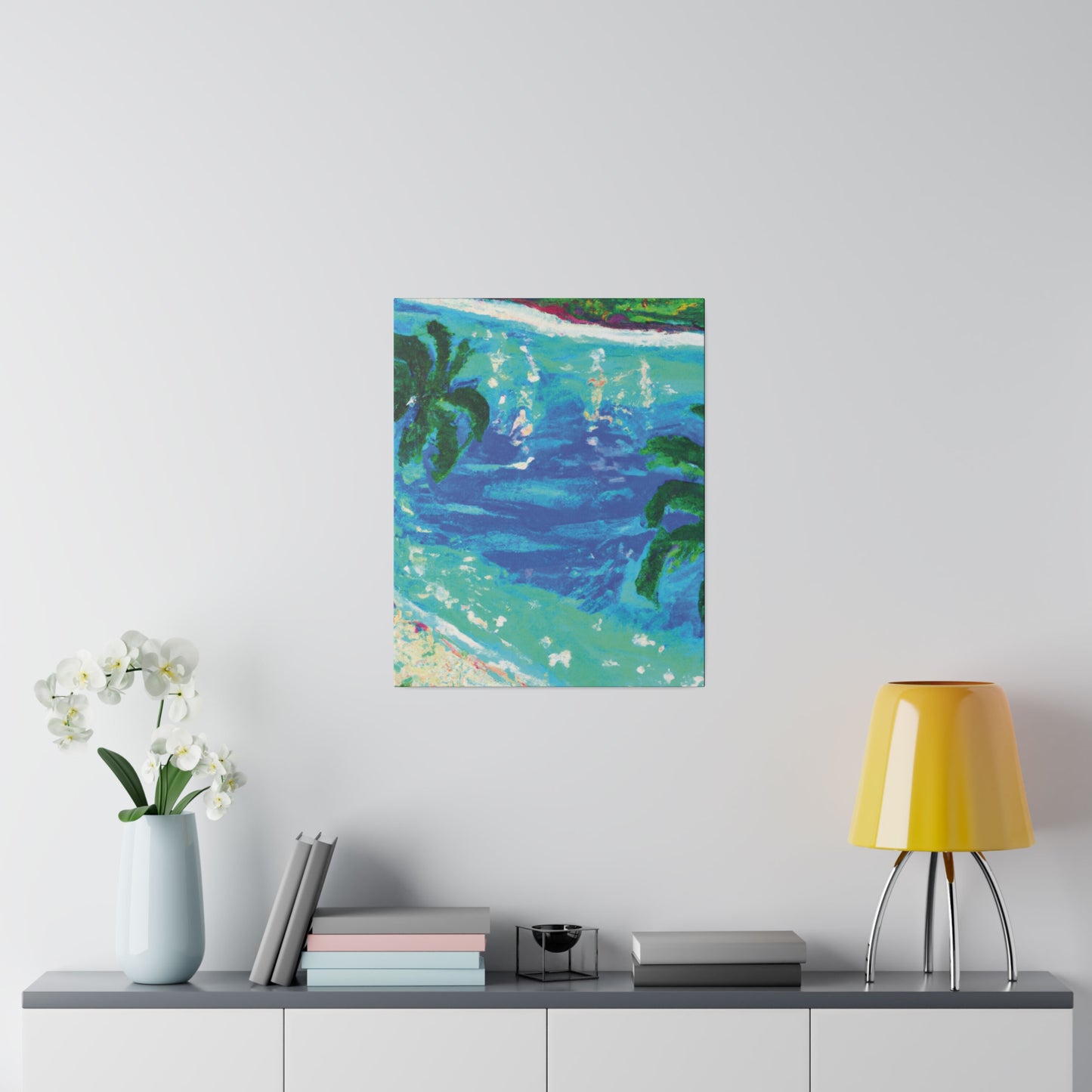 5495D - Bahamas Ocean Painting Print | Bahamas | Ocean | Beach | Poster | Home Decor | Wall Art | Canvas