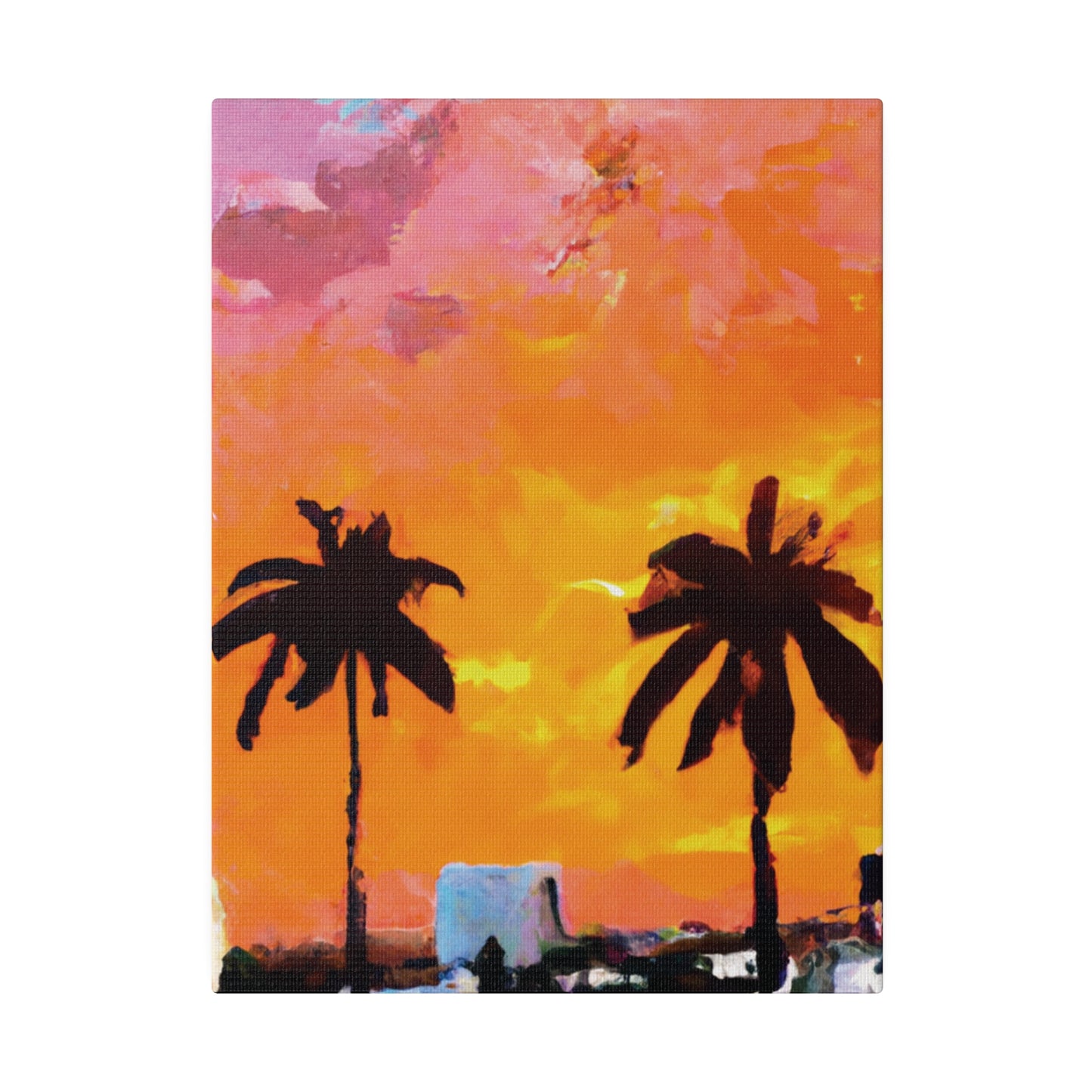 2759A - Miami Beach Sunset Painting Print | Miami | Beach | Sunset | Poster | Home Decor | Wall Art | Canvas