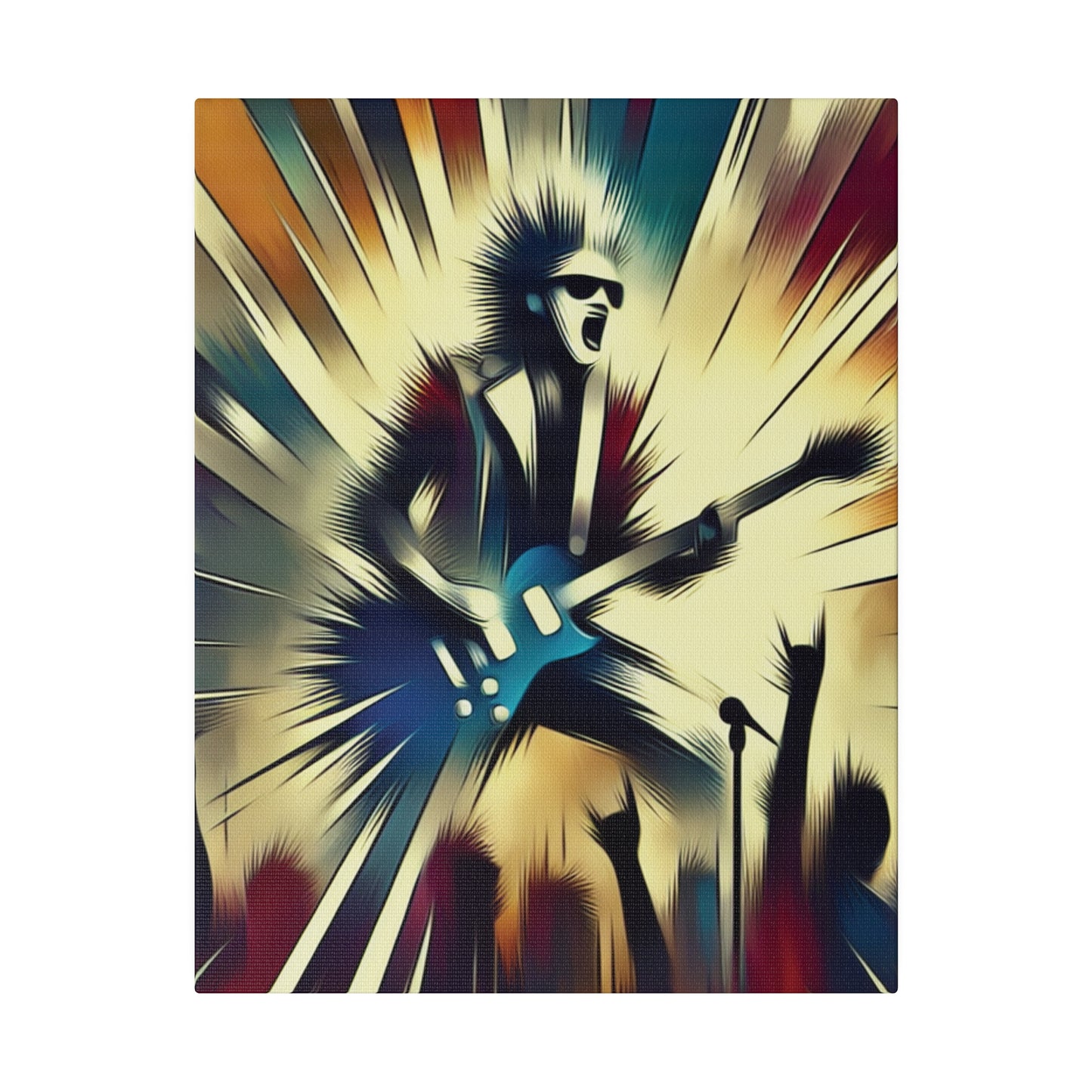 1872L - Rockstar Painting Print | Face | Abstract | Poster | Home Decor | Wall Art | Music Art | Canvas