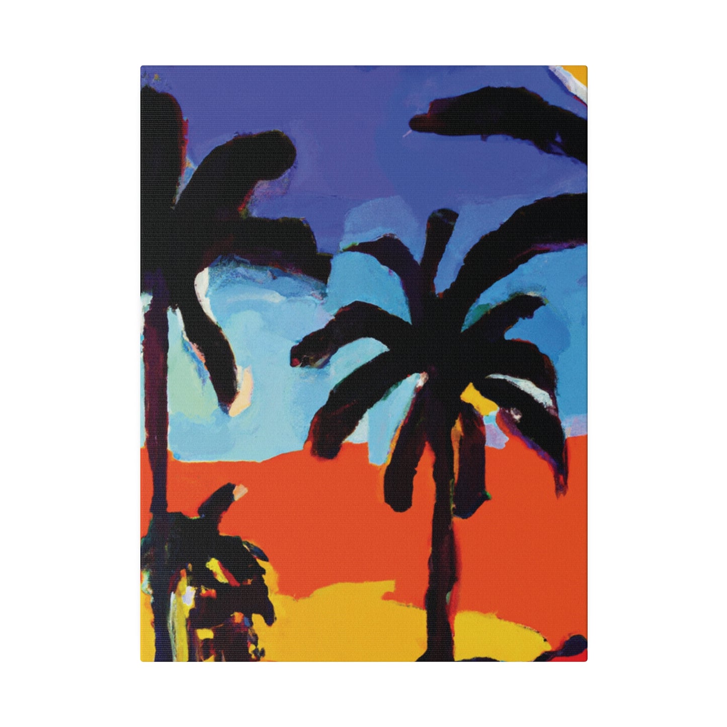 8634T - Miami Beach Sunset Painting Print | Miami | Beach | Sunset | Poster | Home Decor | Wall Art | Canvas