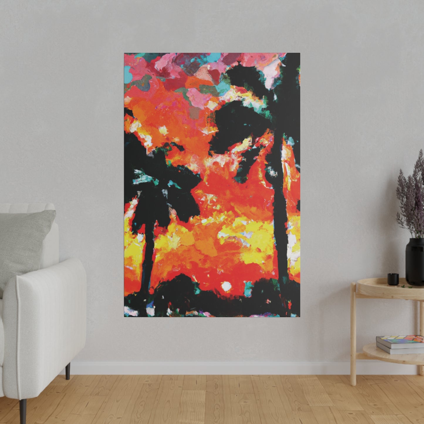 8653O - Miami Beach Sunset Painting Print | Miami | Beach | Sunset | Poster | Home Decor | Wall Art | Canvas