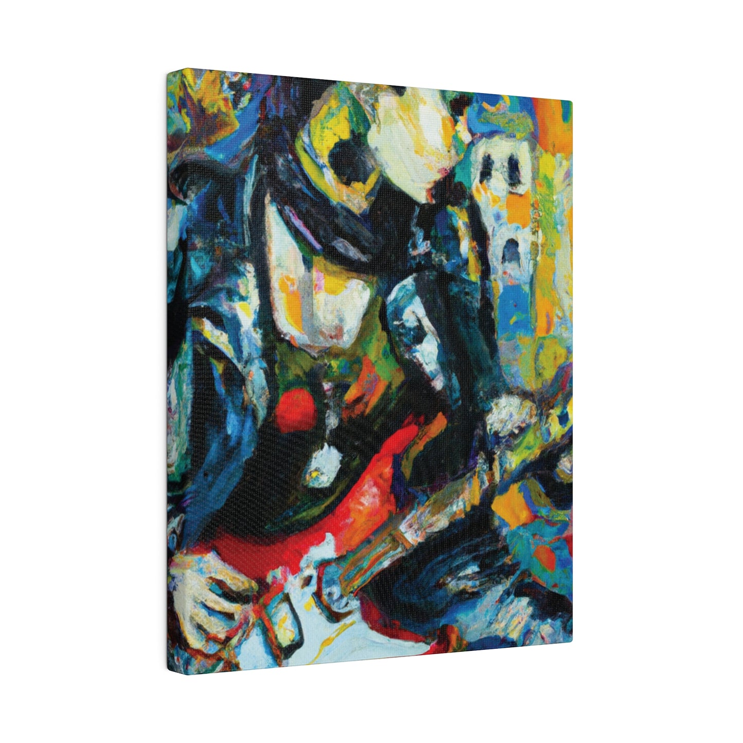 7547K - Rockstar Oil Painting Style Print | Poster | Home Decor | Wall Art | Music Art | Canvas