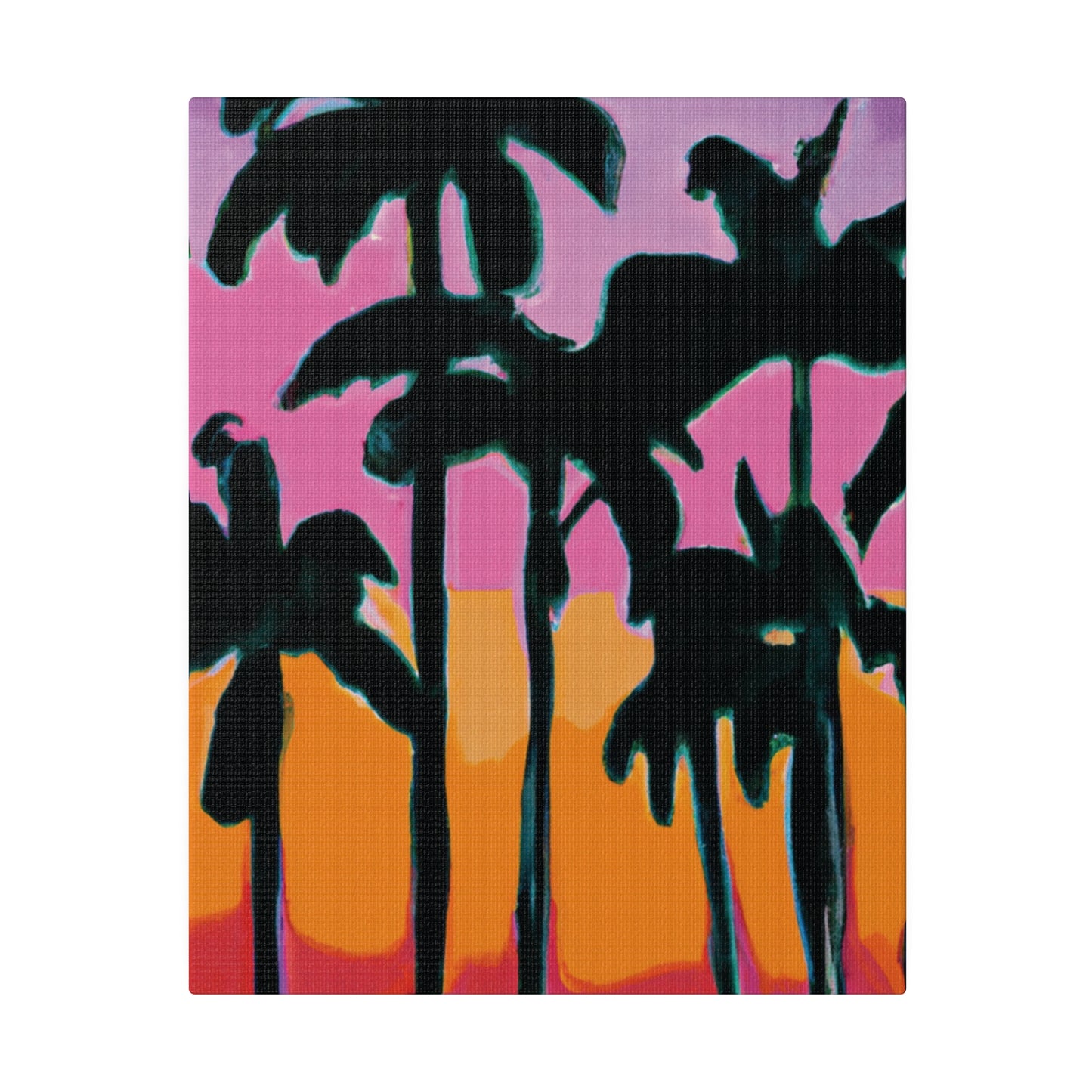 5108P - Miami Beach Sunset Painting Print | Miami | Beach | Sunset | Poster | Home Decor | Wall Art | Canvas