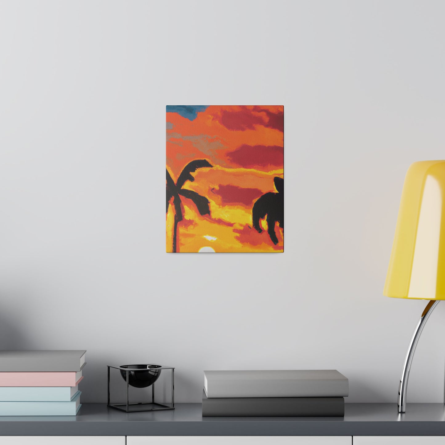 497L - Miami Beach Sunset Painting Print | Miami | Beach | Sunset | Poster | Home Decor | Wall Art | Canvas