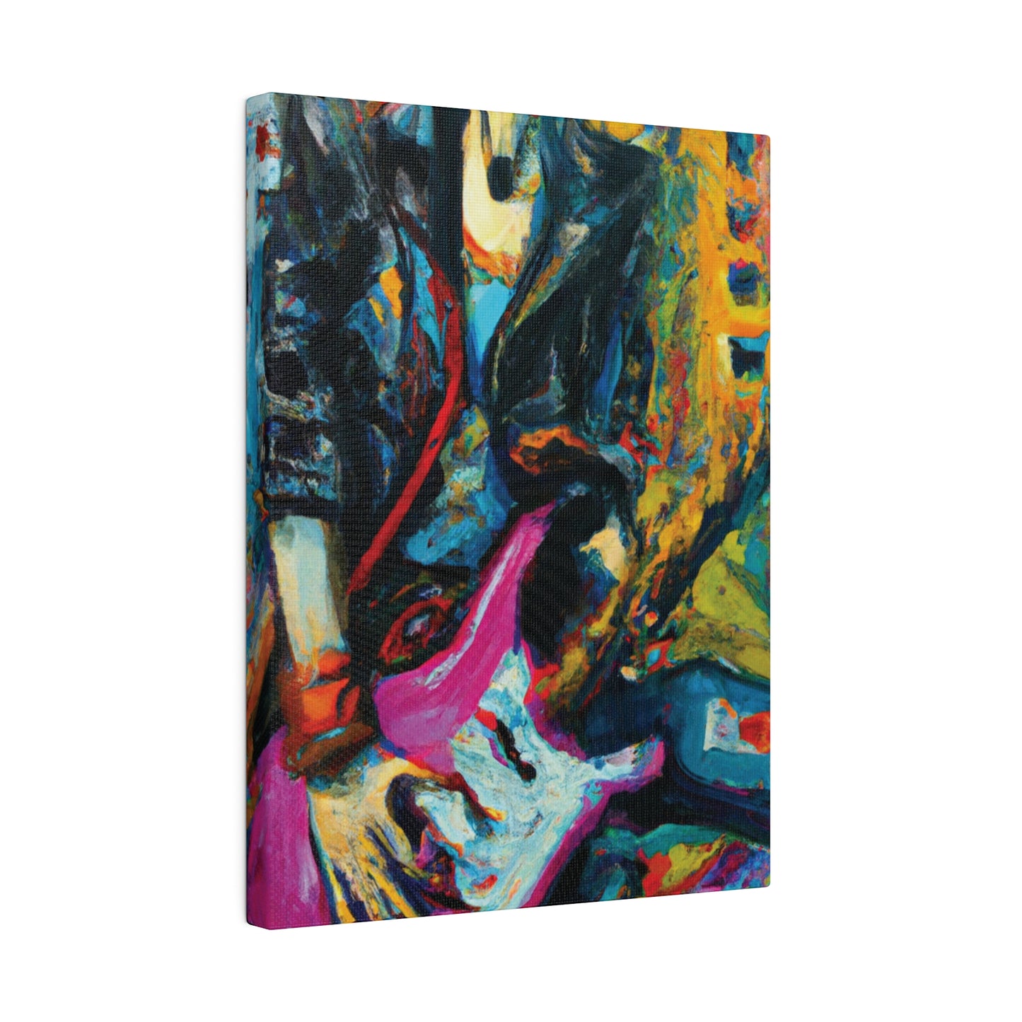 6873X - Rockstar Oil Painting Style Print | Poster | Home Decor | Wall Art | Music Art | Canvas