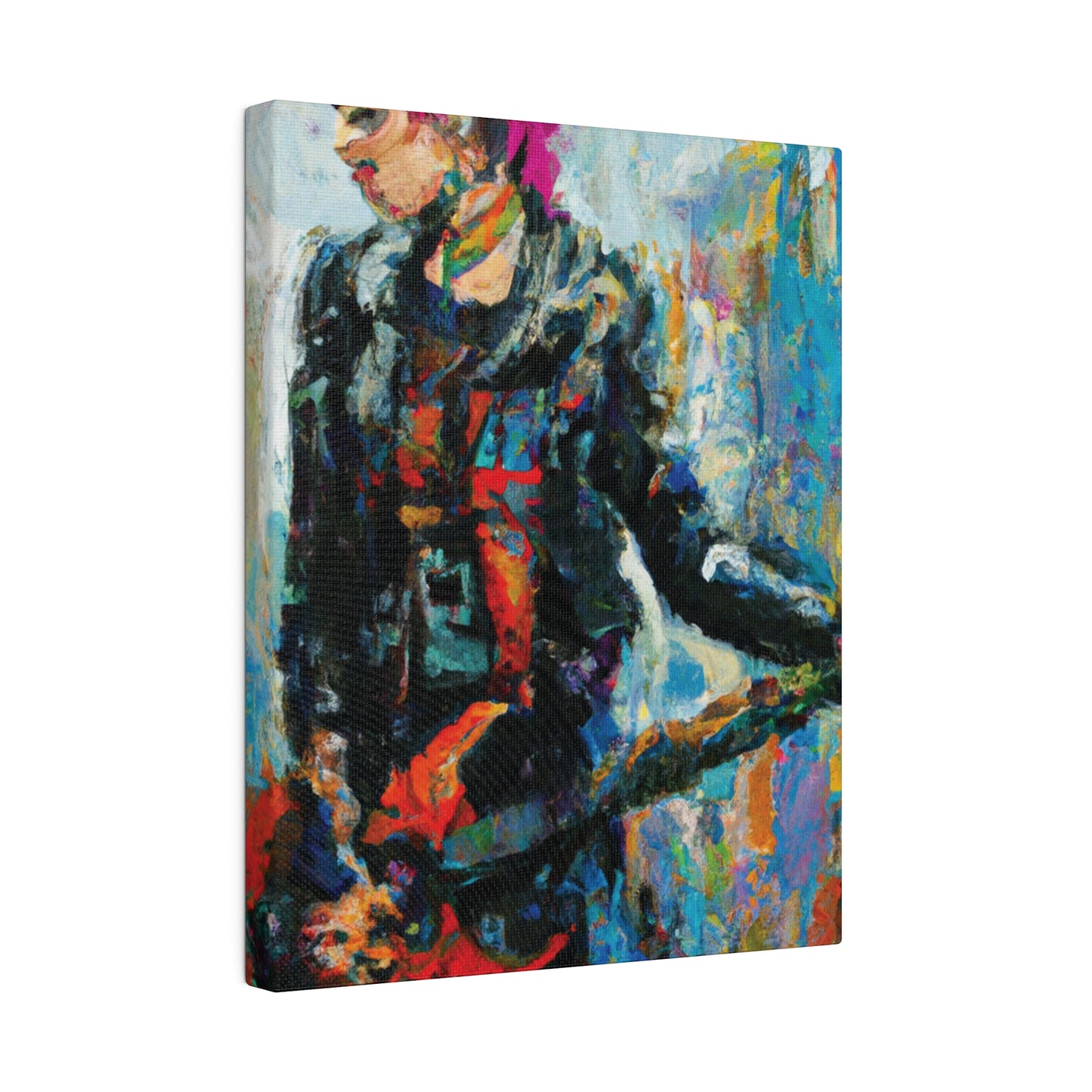 5258U - Rockstar Oil Painting Style Print | Poster | Home Decor | Wall Art | Music Art | Canvas