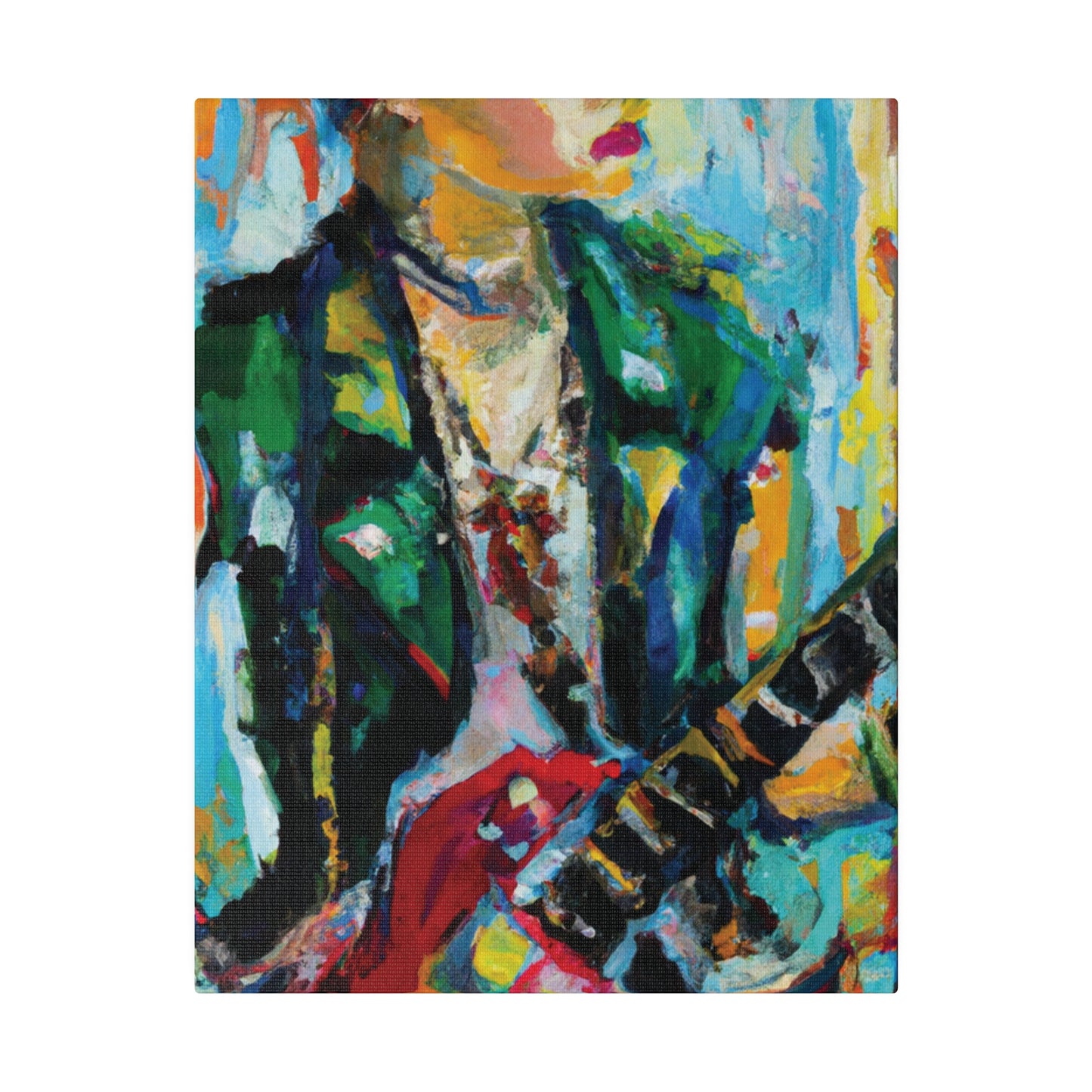 8554D - Rockstar Oil Painting Style Print | Poster | Home Decor | Wall Art | Music Art | Canvas