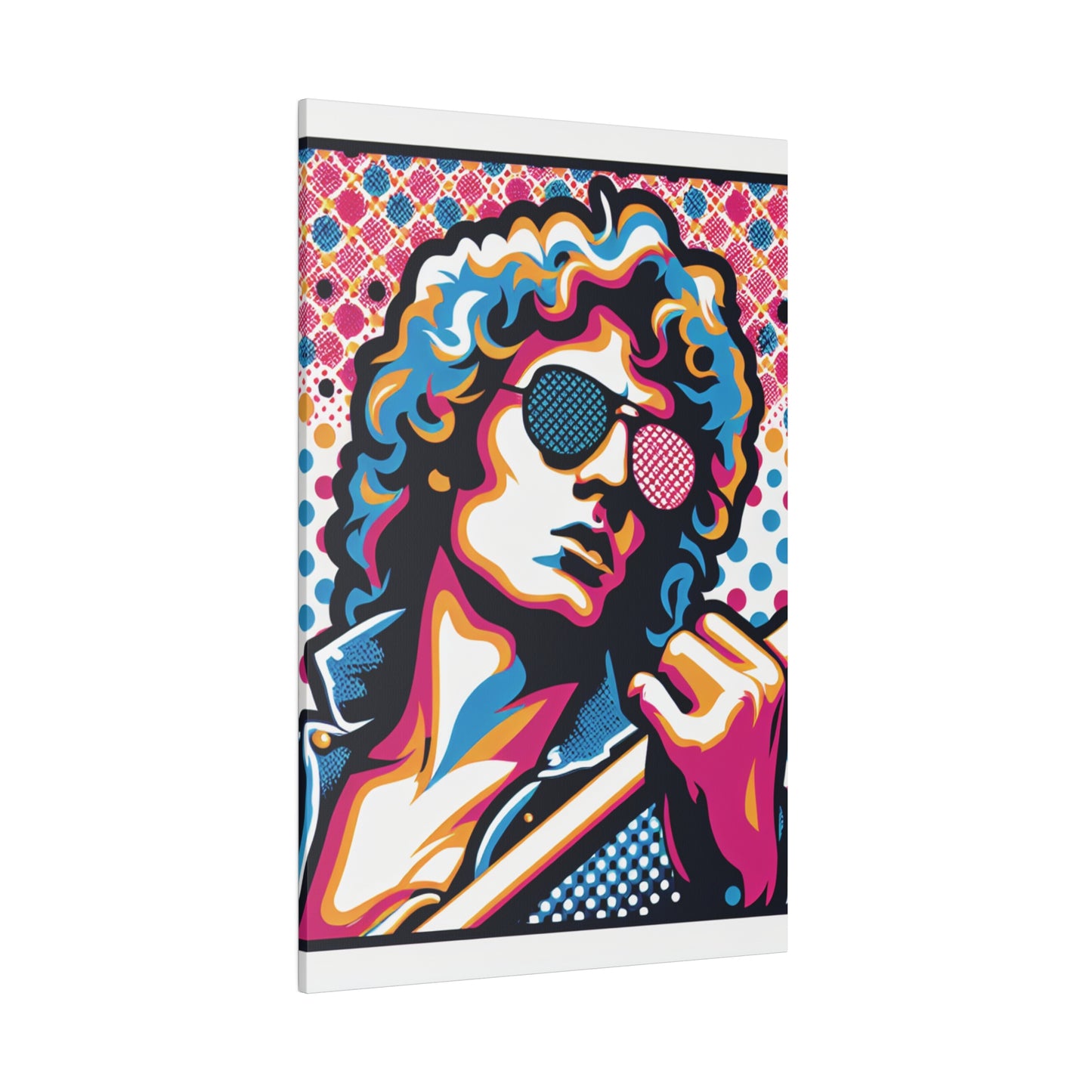 3572X - Rockstar Painting Print | Face | Abstract | Poster | Home Decor | Wall Art | Music Art | Canvas