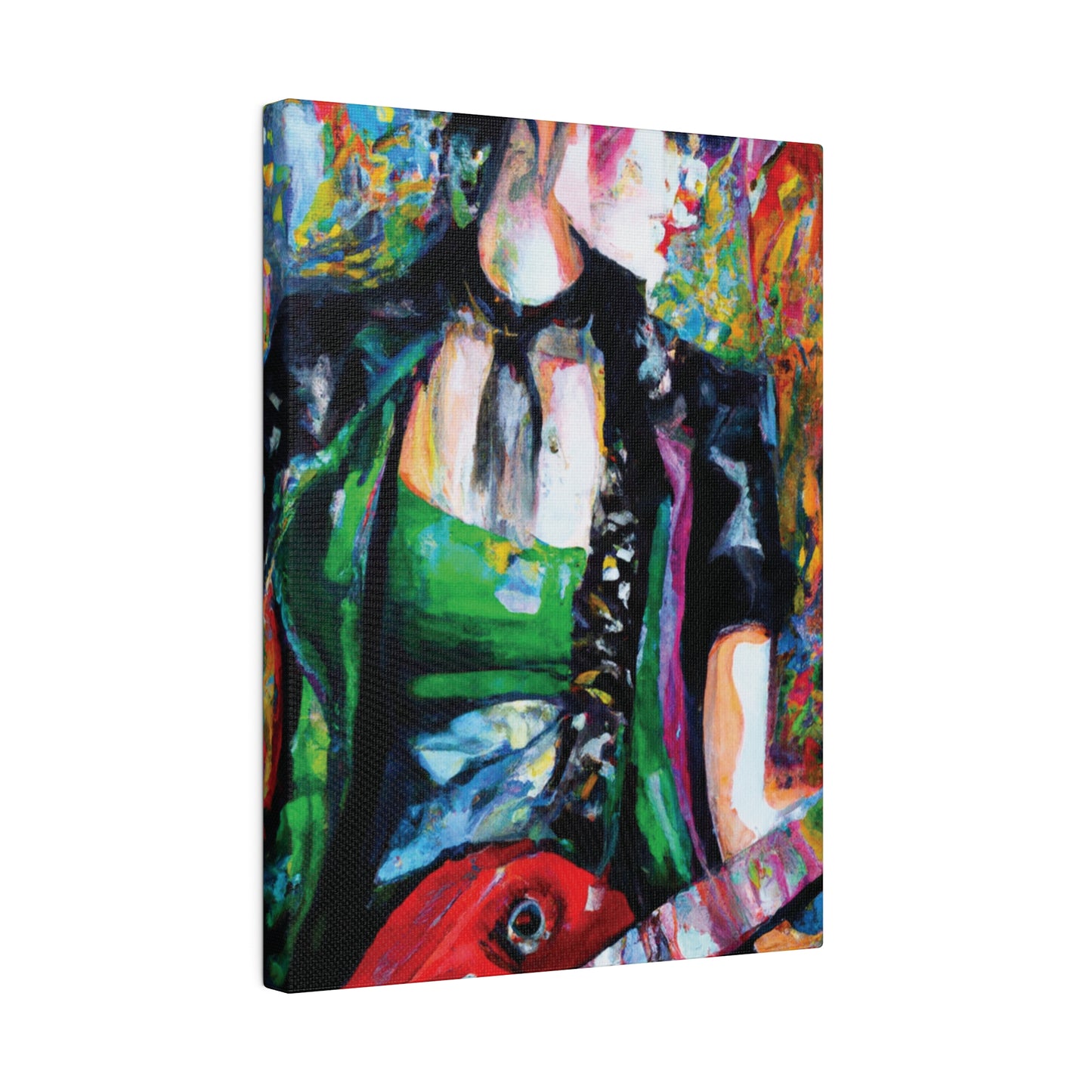 9737J - Rockstar Oil Painting Style Print | Poster | Home Decor | Wall Art | Music Art | Canvas