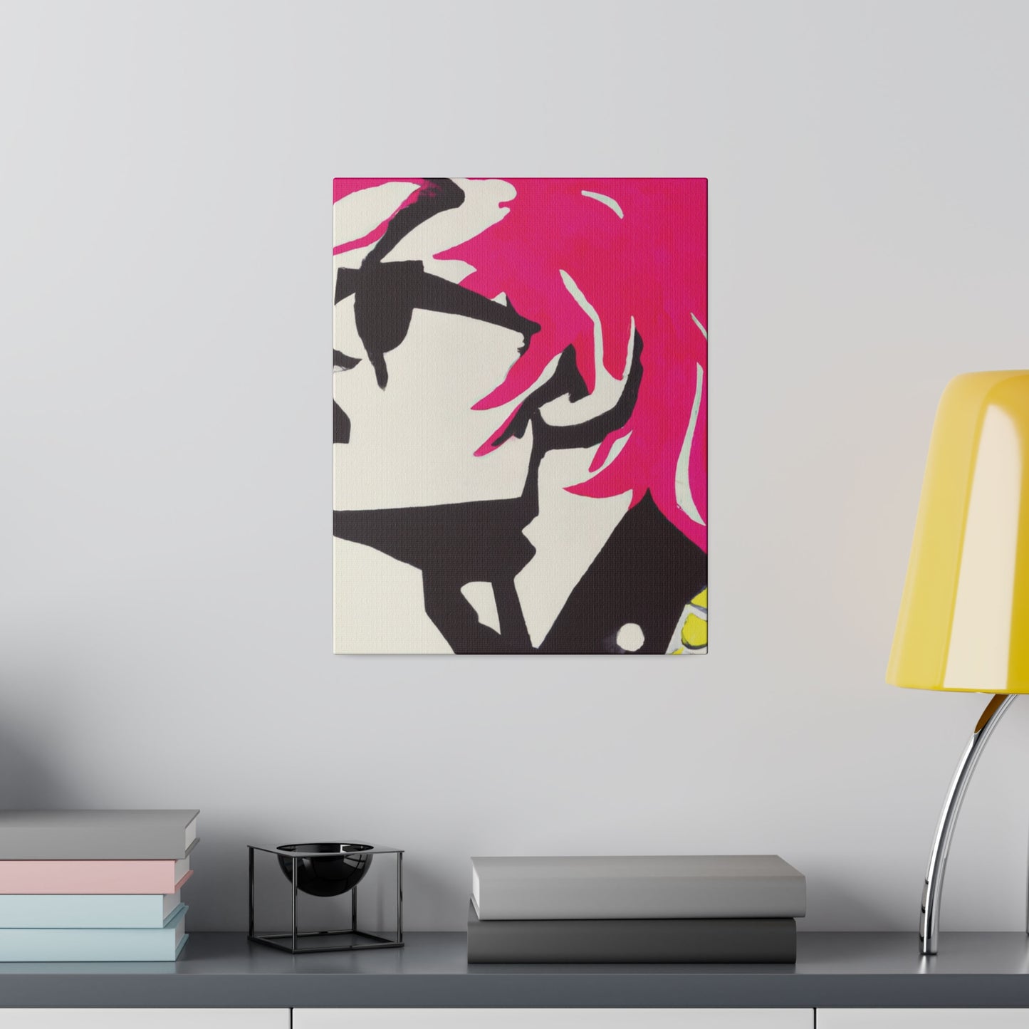 7144N - Rockstar Painting Print | Face | Abstract | Poster | Home Decor | Wall Art | Music Art | Canvas